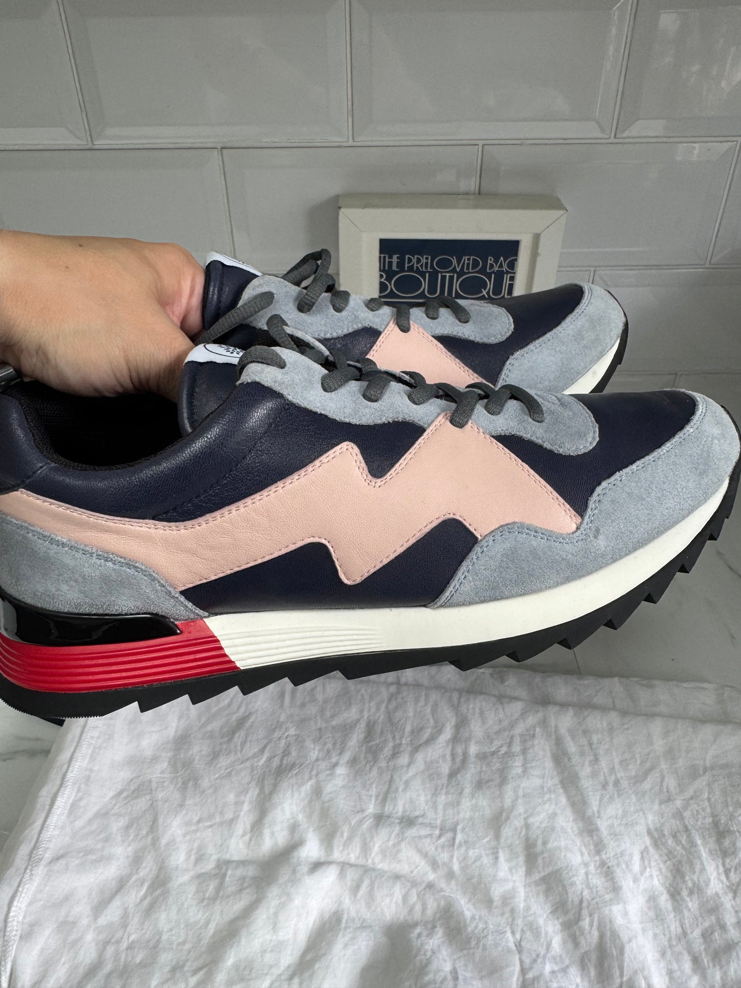 Mulberry My-1 Trainers - Blue, Pink, White, Grey and Red
