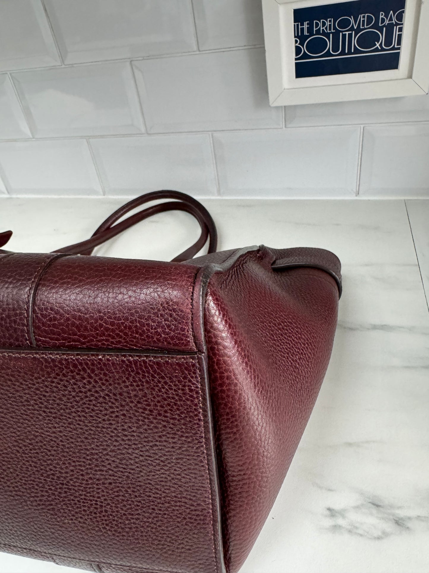 Mulberry Large Zipped Bayswater - Oxblood