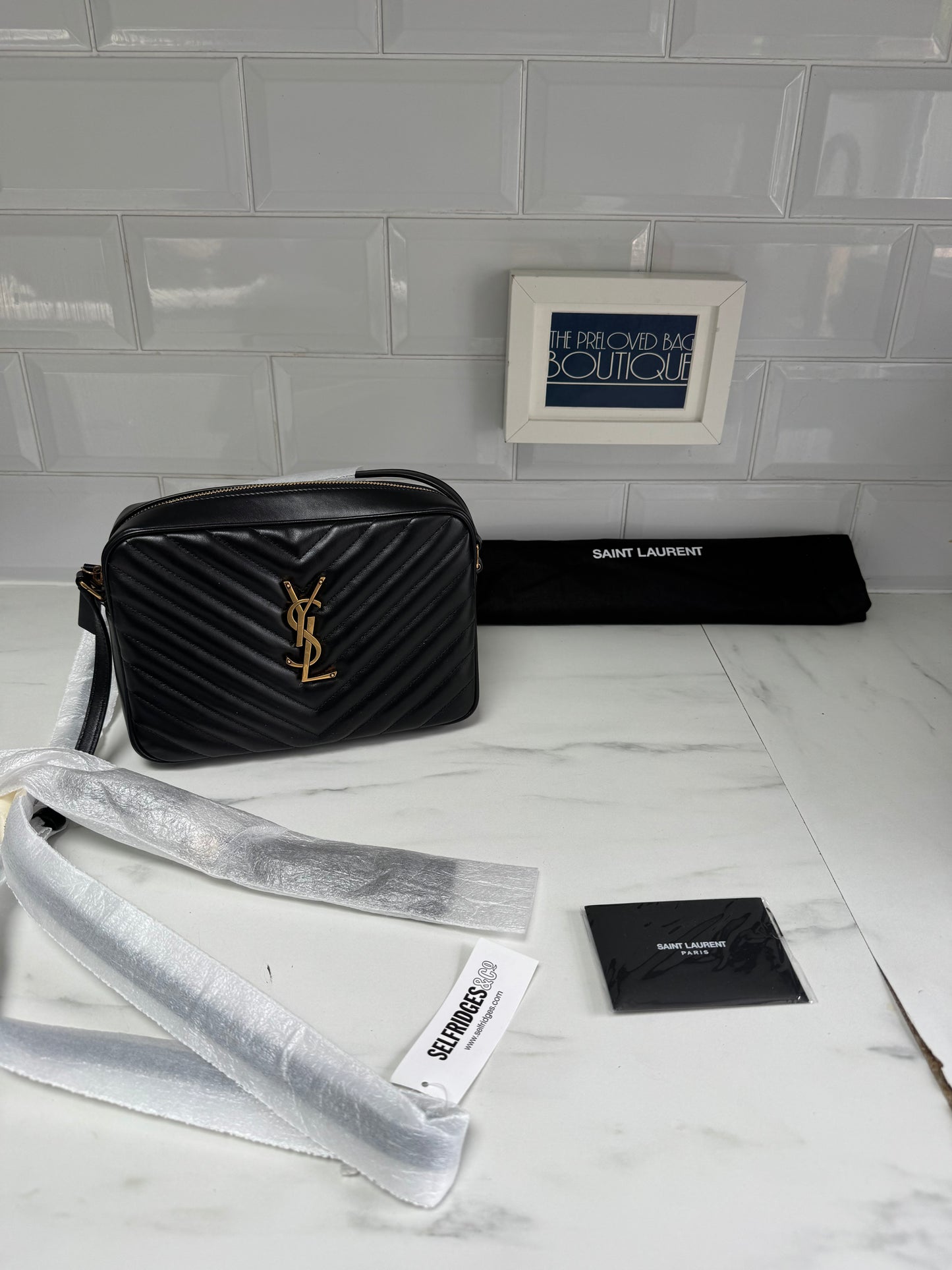 Saint Laurent Medium Lou Satchel - Black