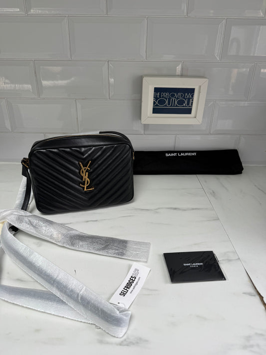 Saint Laurent Medium Lou Satchel - Black