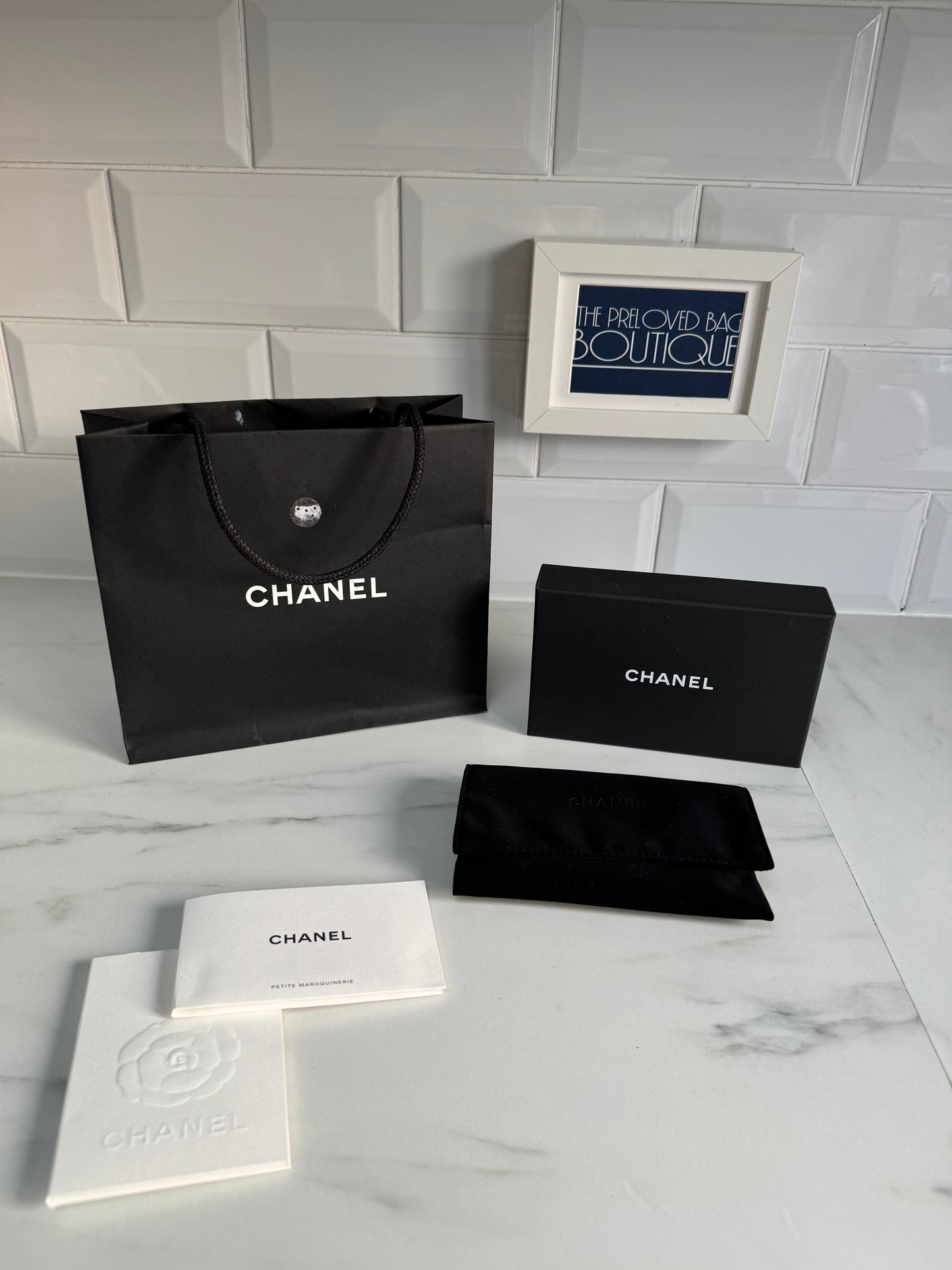 Chanel Classic Credit Card Slip Case Holder - Quilted Black Caviar