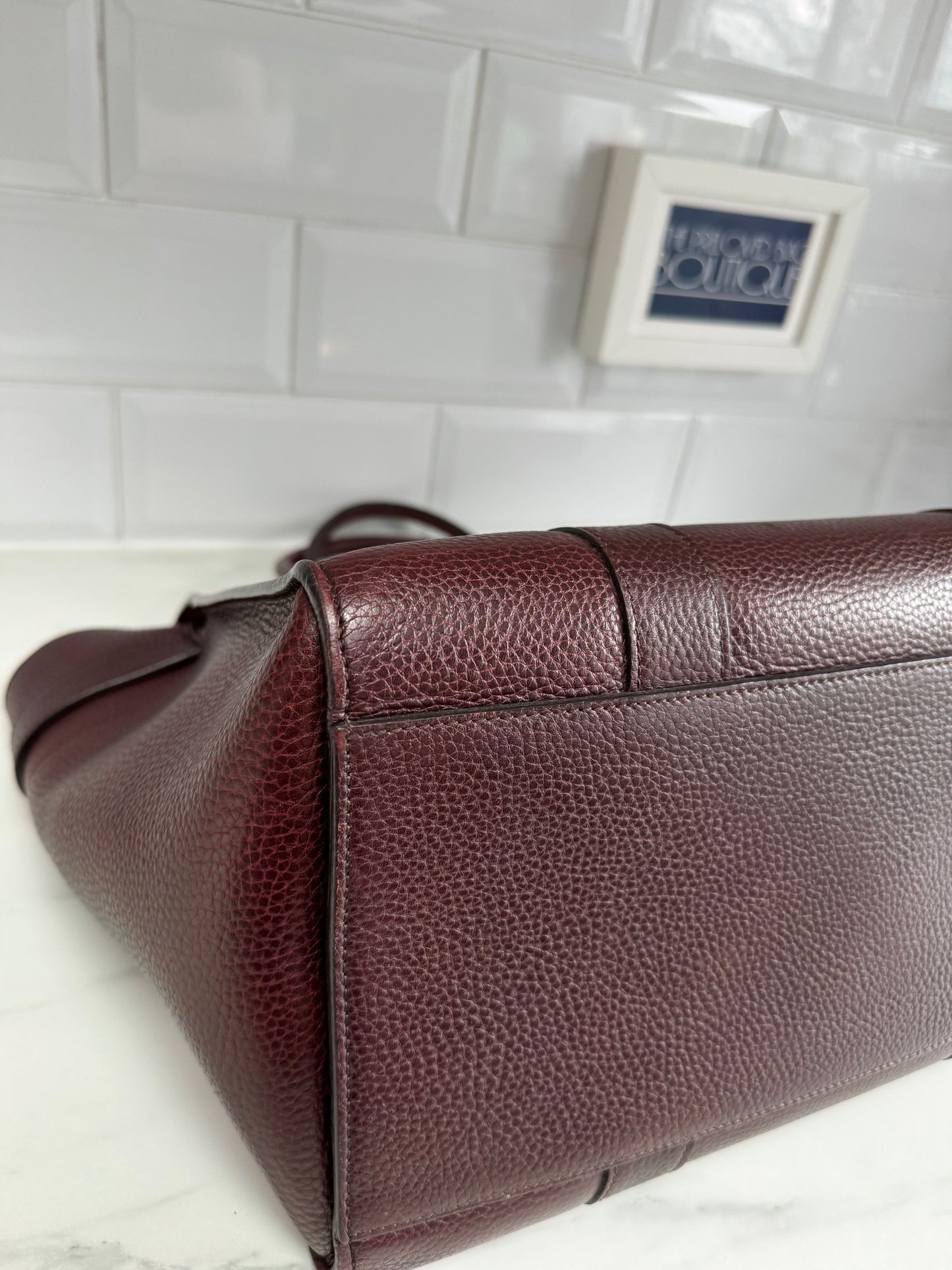 Mulberry Large Zipped Bayswater - Oxblood