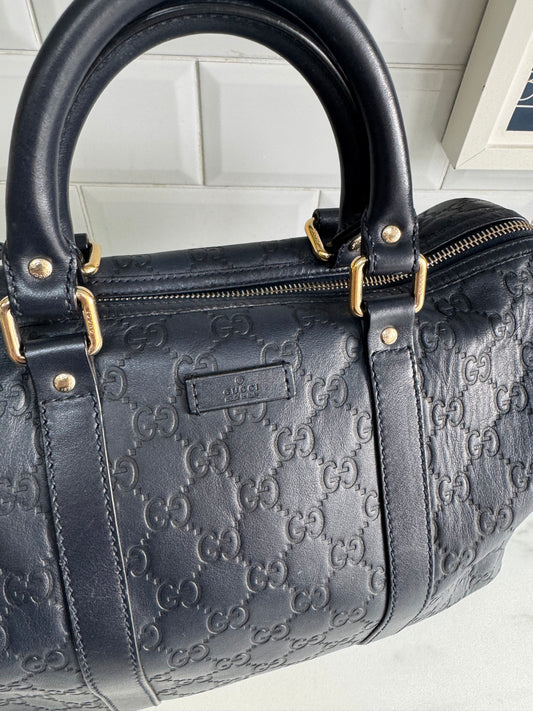 Gucci Boston Guccissima Joy Hold-all - Navy