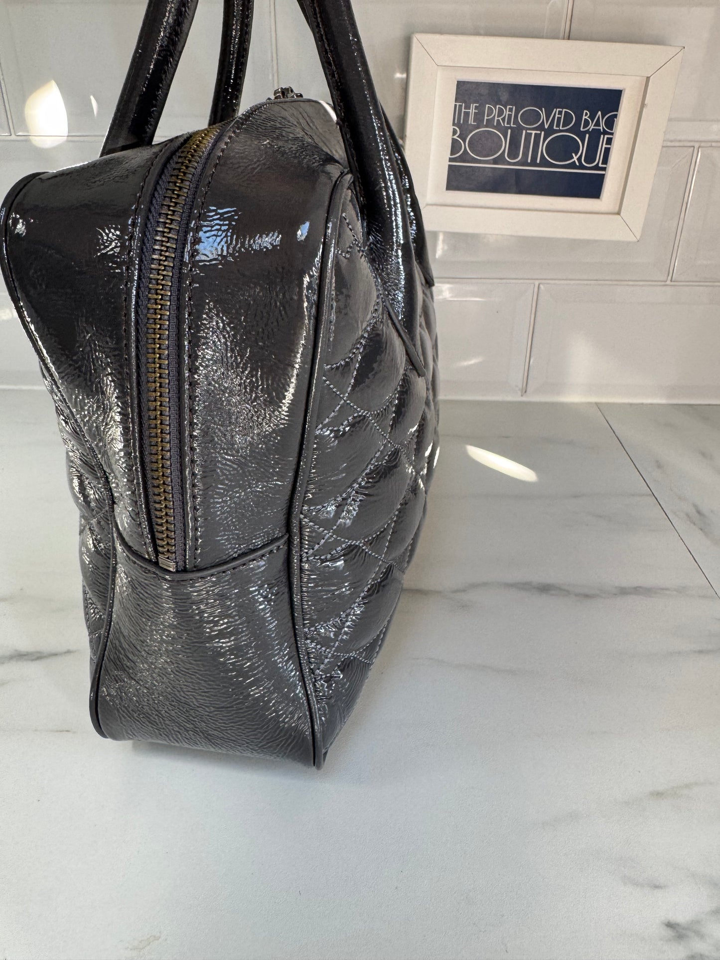 Lulu Guinness “Lips” Jenny Tote - Grey