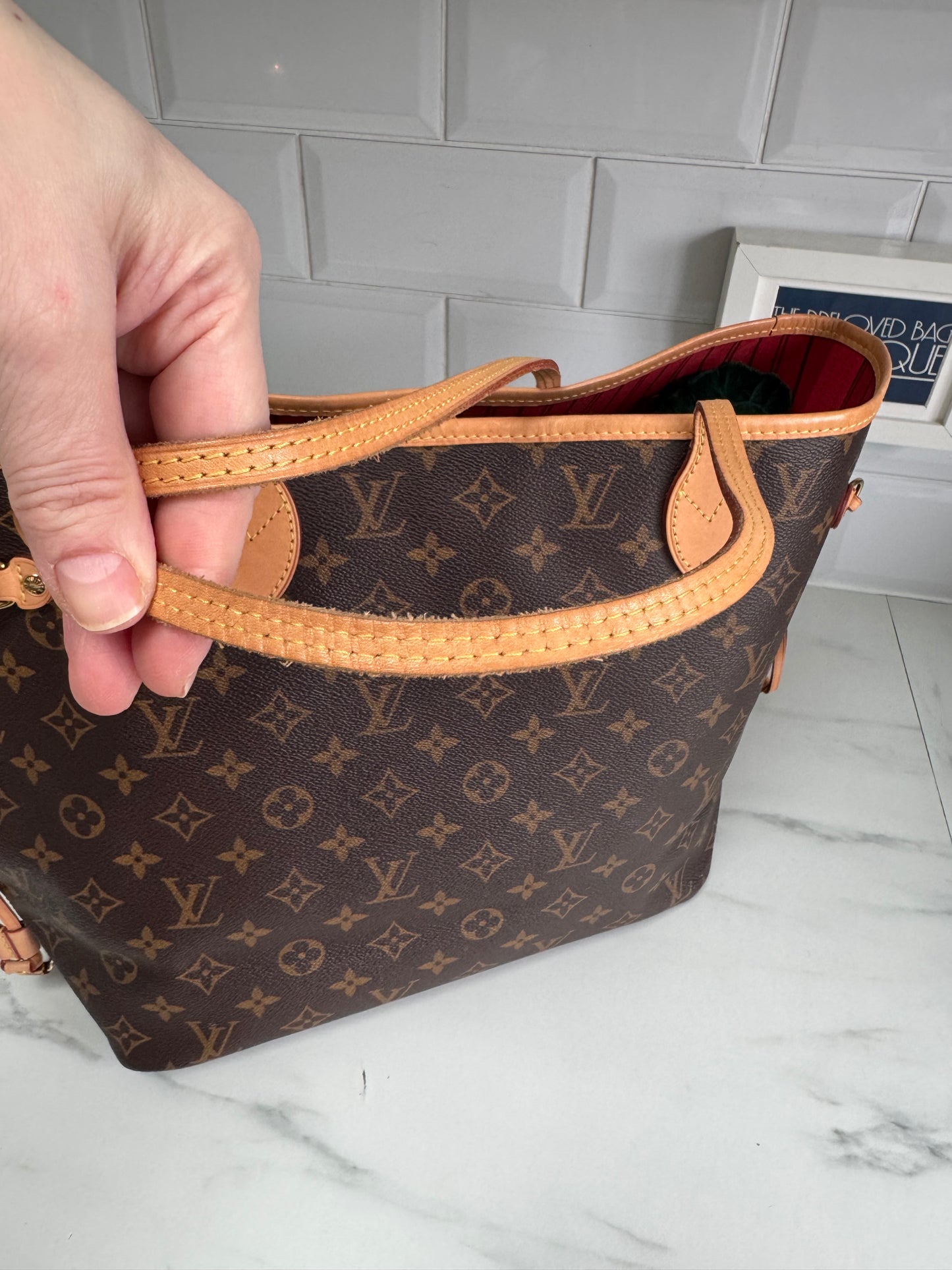 Louis Vuitton Neverfull MM & Pouch - Monogram Cerises