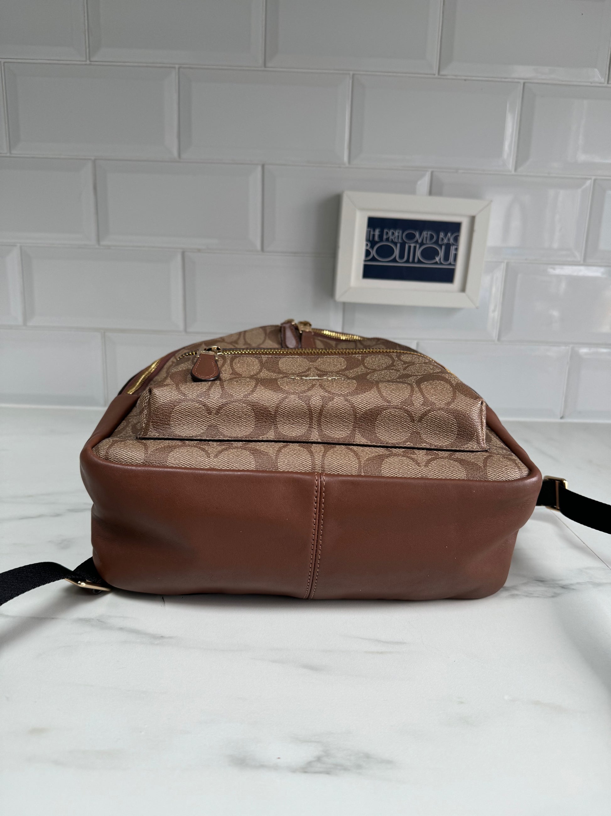 Charlie backpack outlet in signature canvas