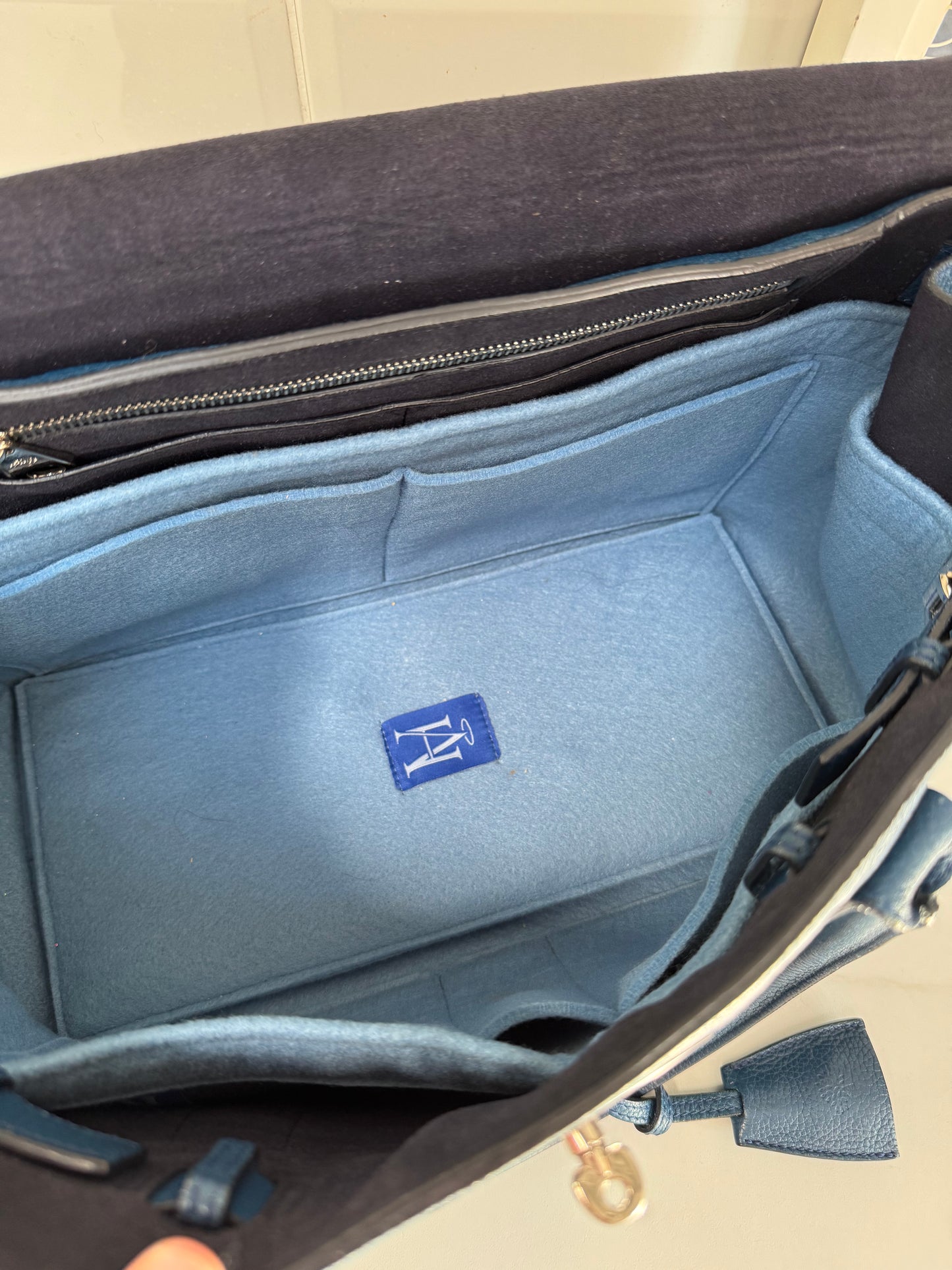 Mulberry Heritage Bayswater & Liner - Dark Blue