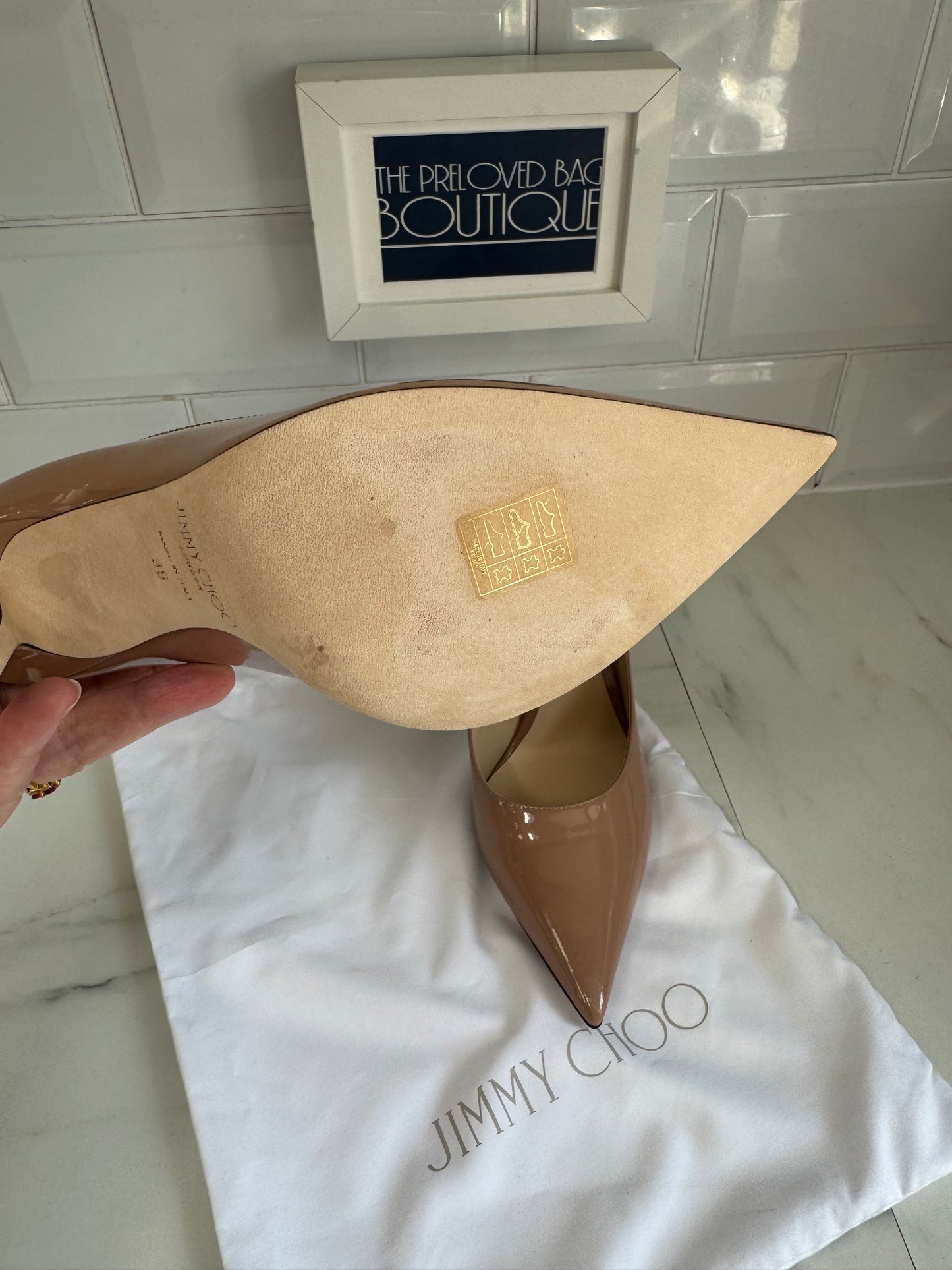 Jimmy Choo Love 100  Heels - Ballet Pink