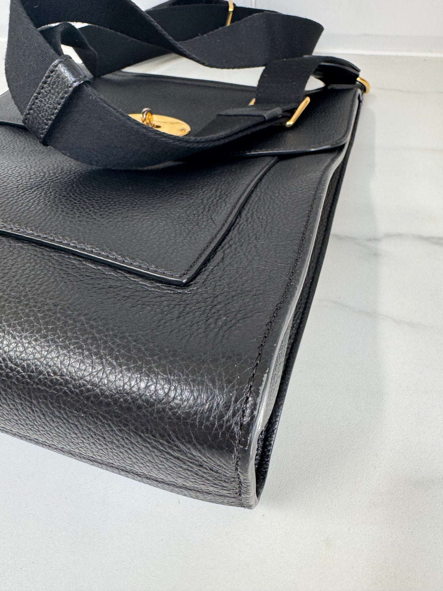 Mulberry Large Antony Messenger - Black