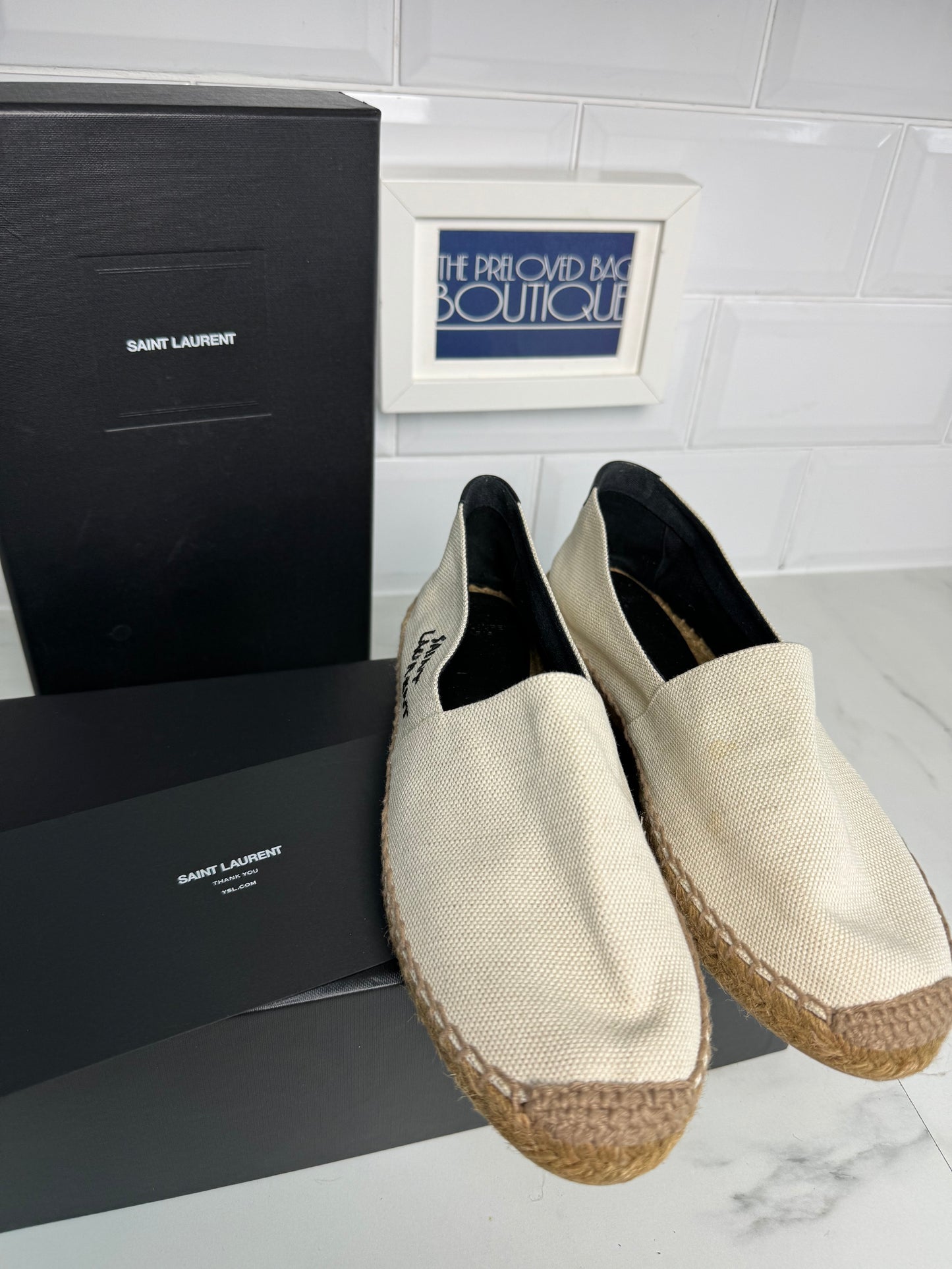 Saint Laurent Espadrilles - Cream