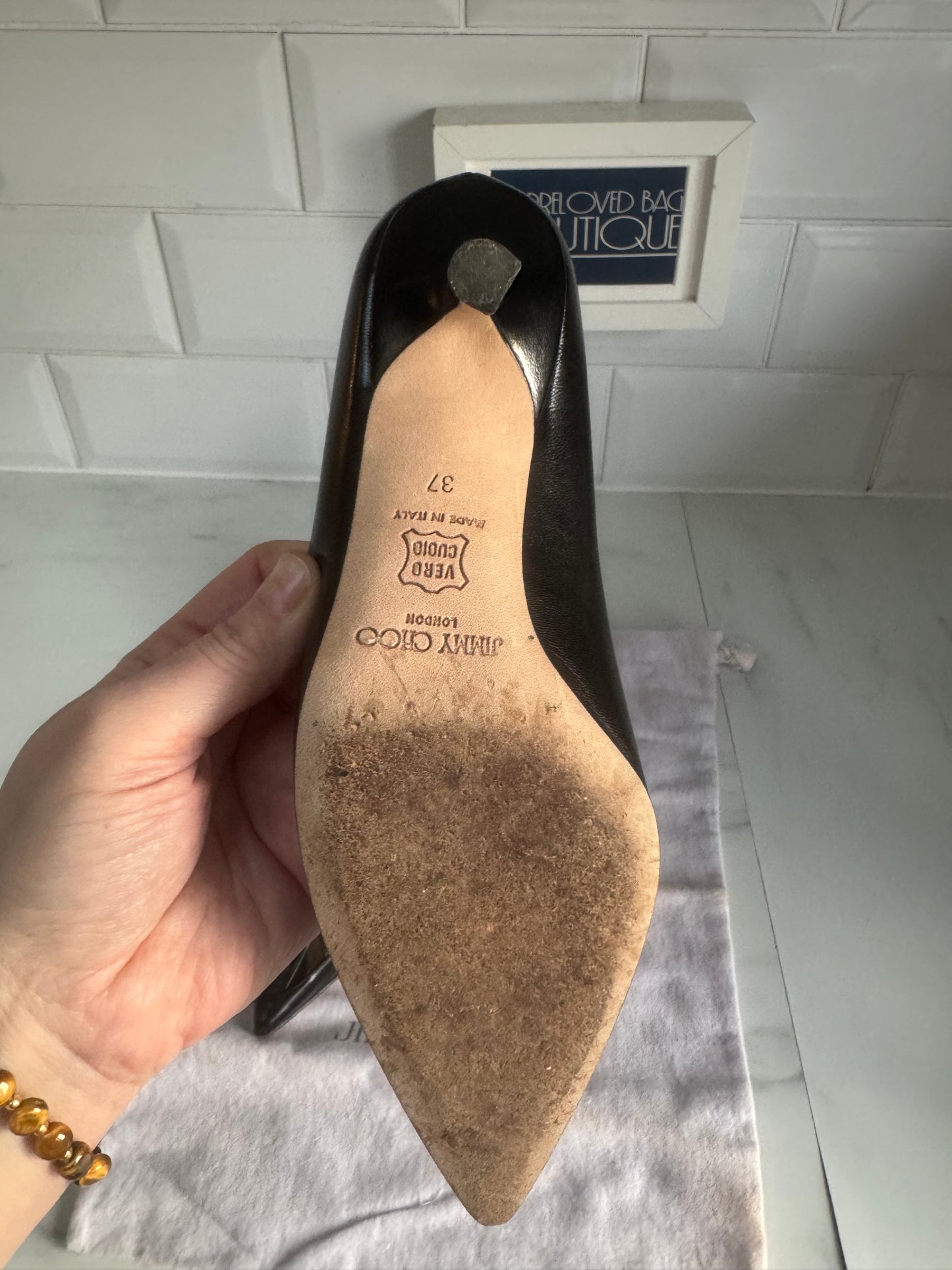 Jimmy Choo Cut Out Kitten Heels - Black