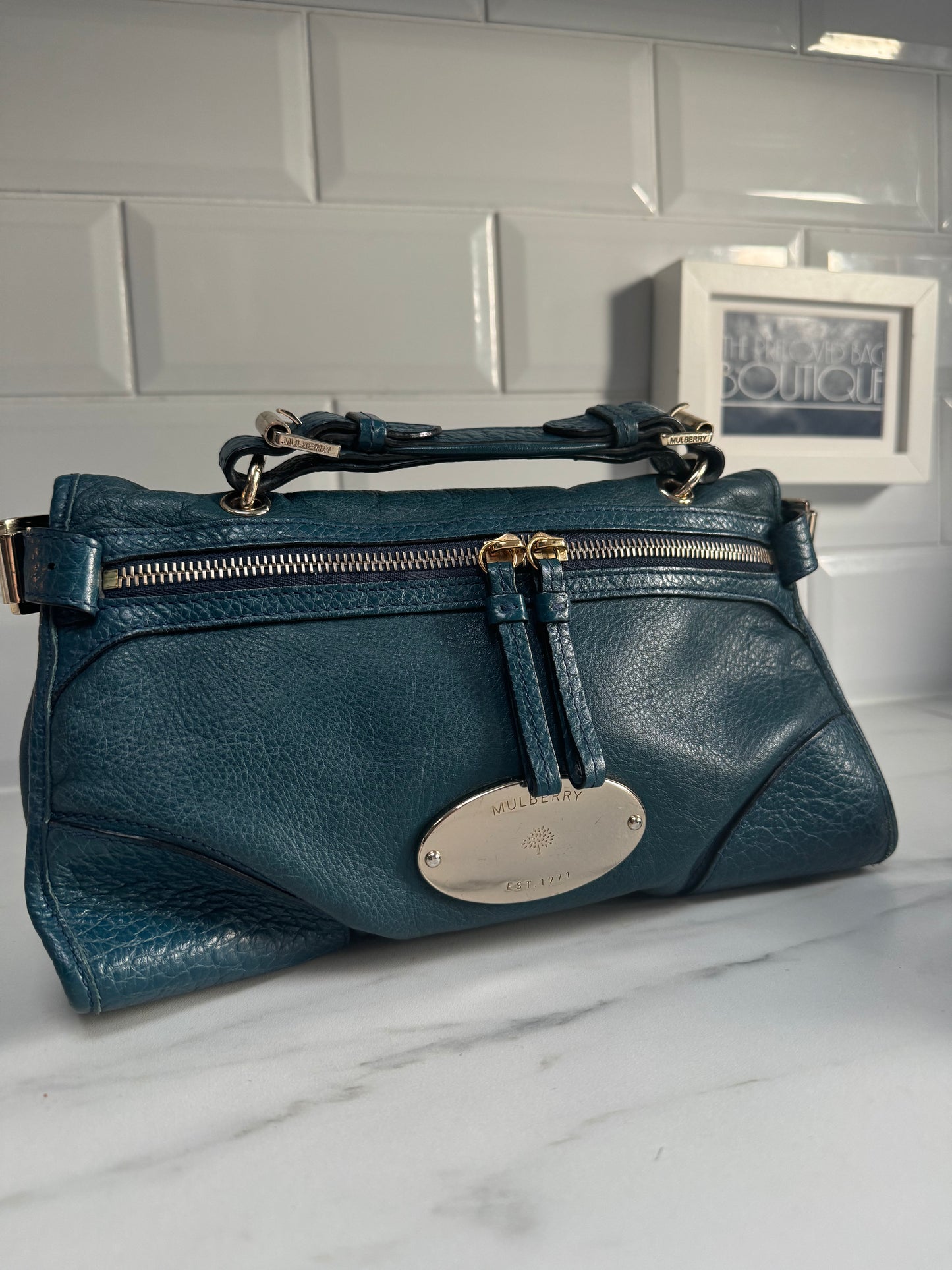 Mulberry Small Taylor - Petrol Blue