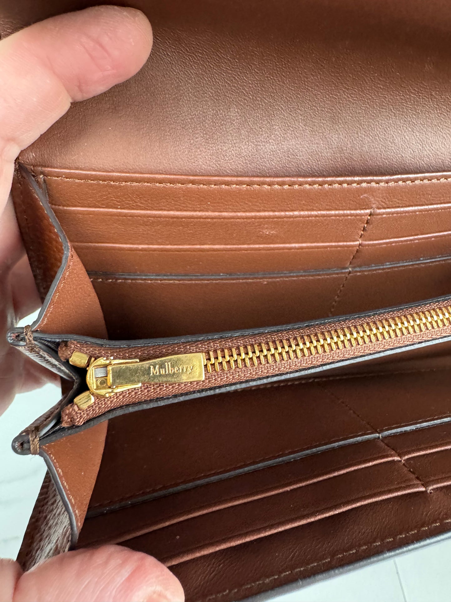 Mulberry Long Darley Wallet - Oak