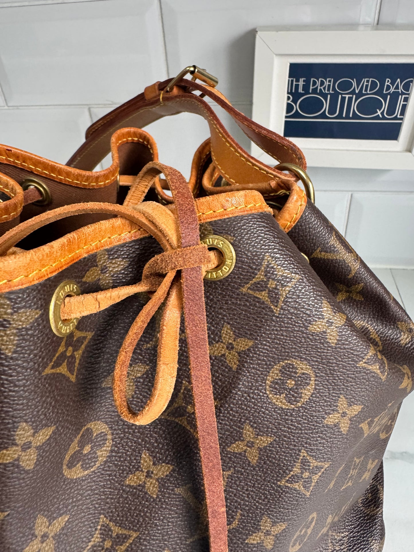 Louis Vuitton Petit Noe Bucket Bag - Monogram Brown