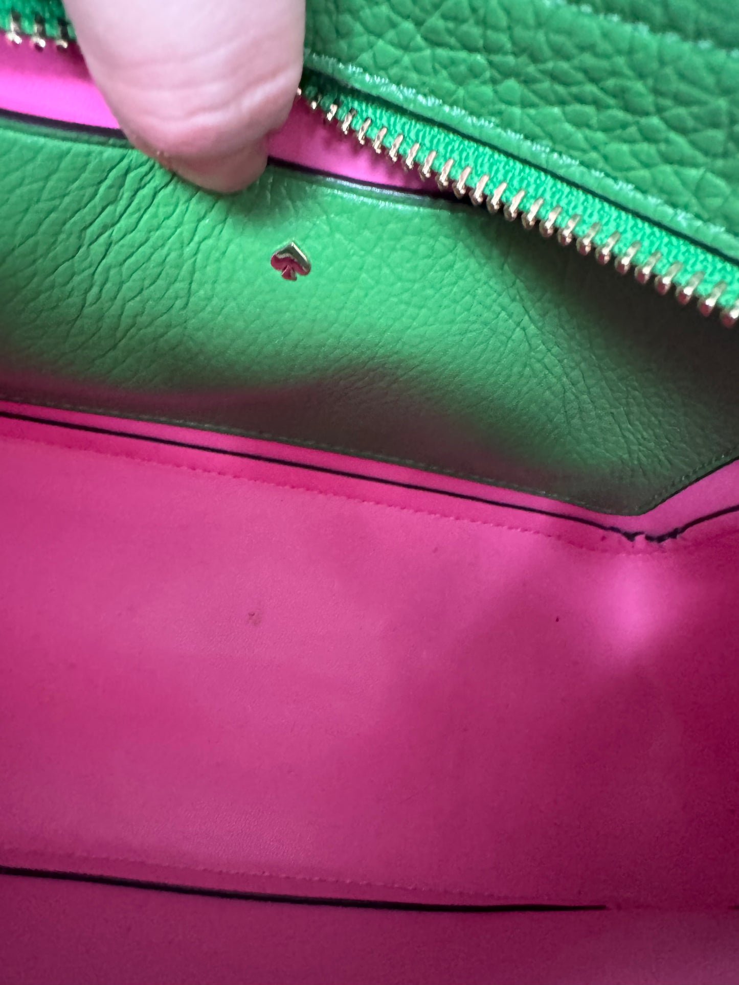 Kate Spade Dolly Small Sweet Pea Shoulder Bag - Green & Pink