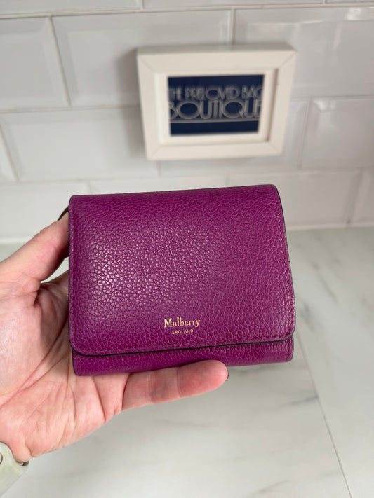 Mulberry Small Continental French Purse/Wallet - Violet