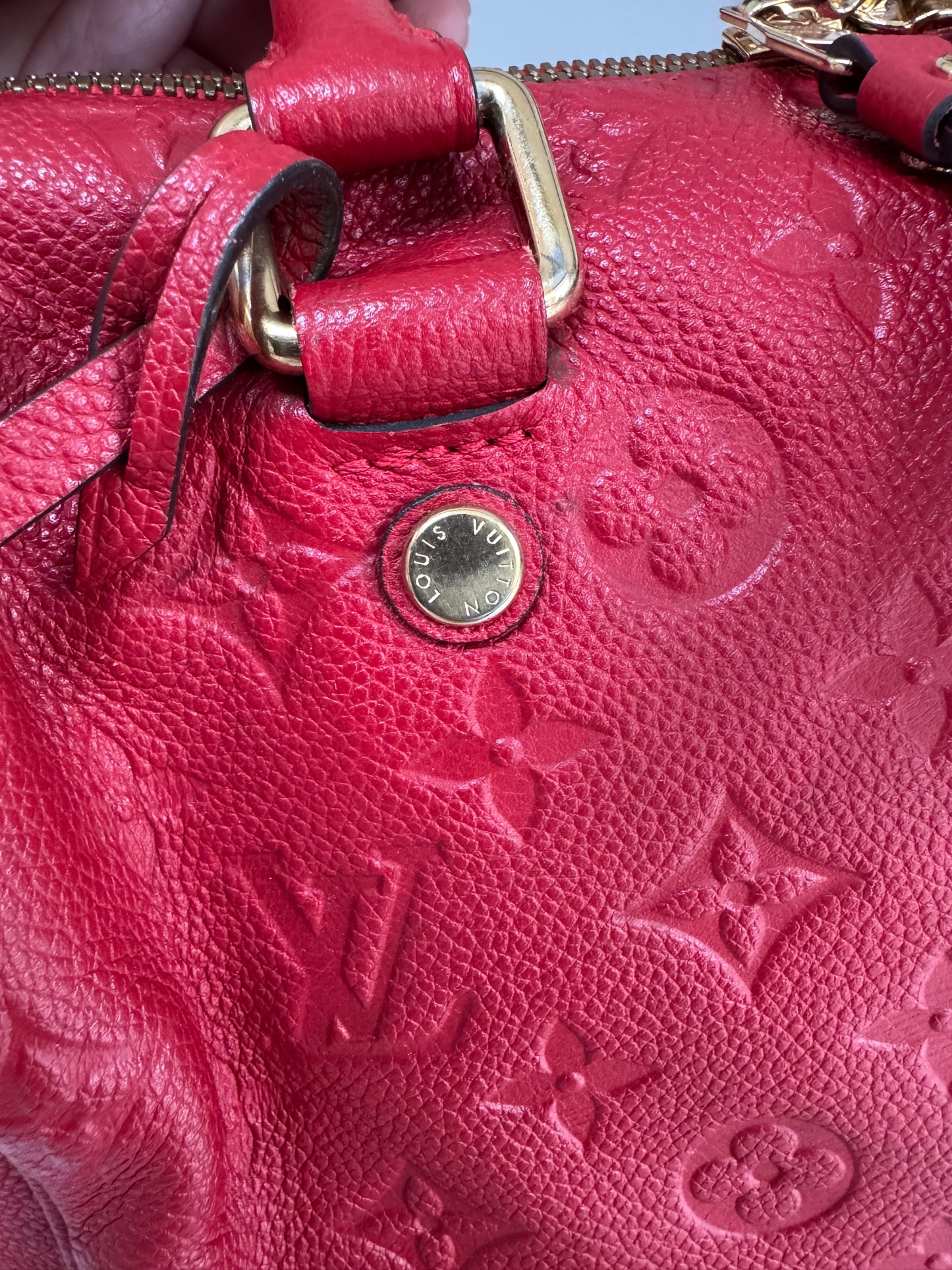 Louis Vuitton Speedy 25 Bandouliere - Red Emperiente