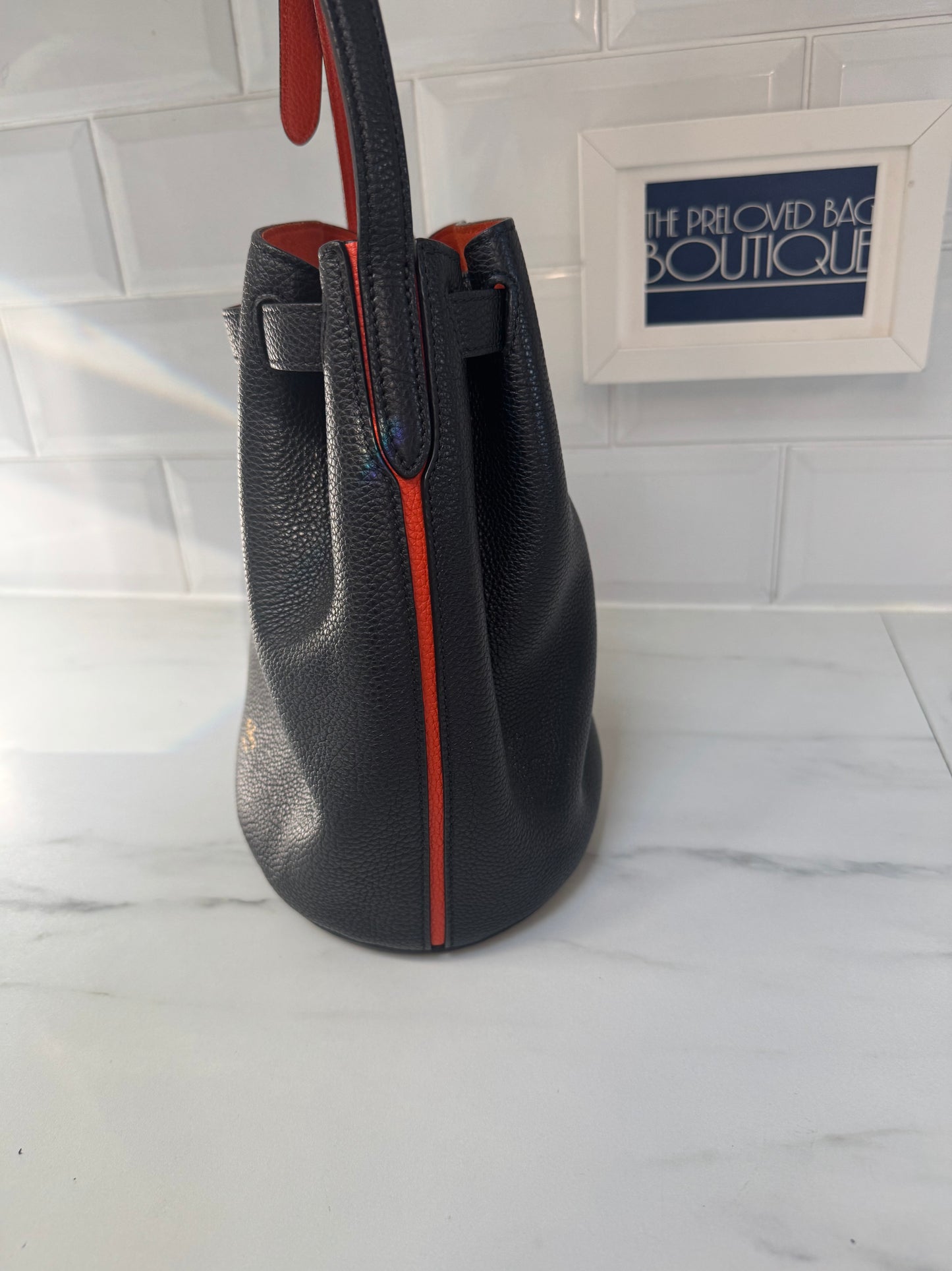 Mulberry Abbey Bag - Black and Orange