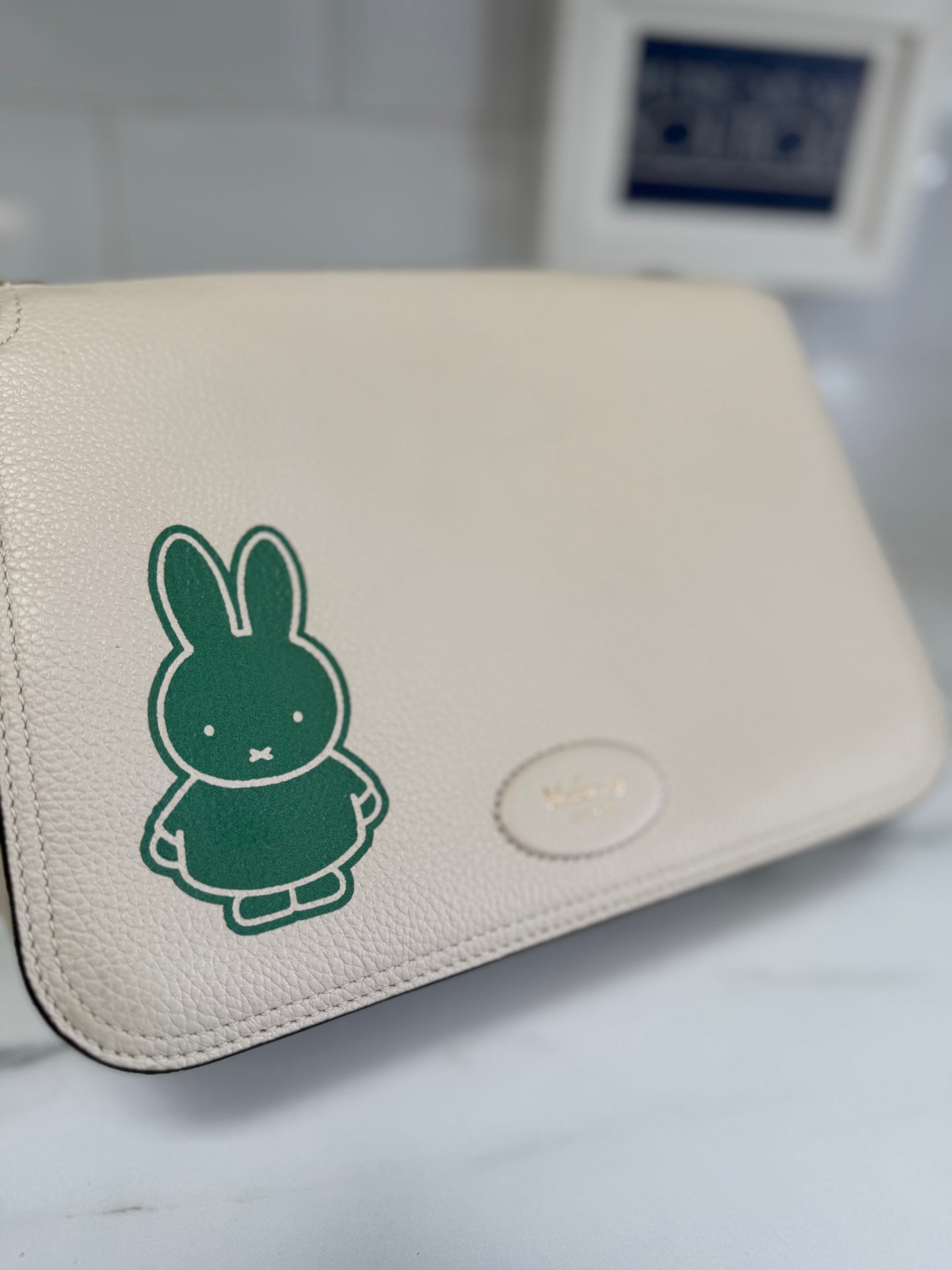 Mulberry Limited Edition “Miffy” Billie Shoulder Bag - Chalk & Green