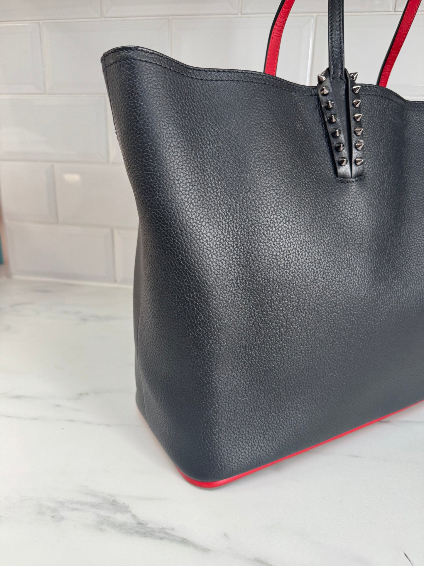 Christian Louboutin Cabata Tote - Black and Red