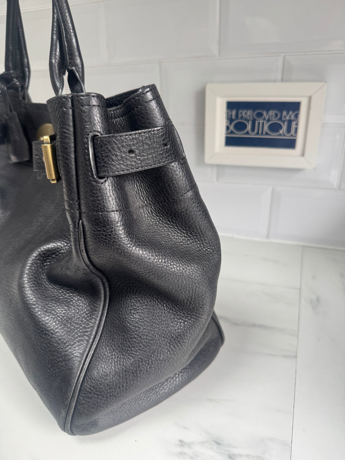 Mulberry Postmans Lock Open Top Tote - Black