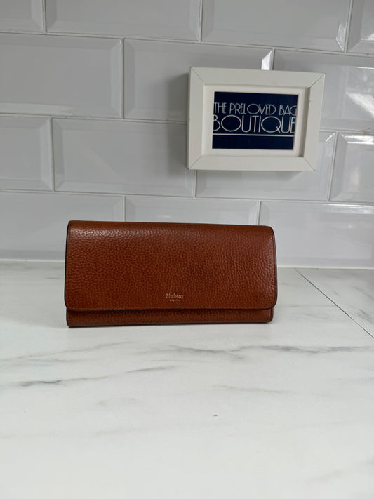 Mulberry Continental Wallet - Oak