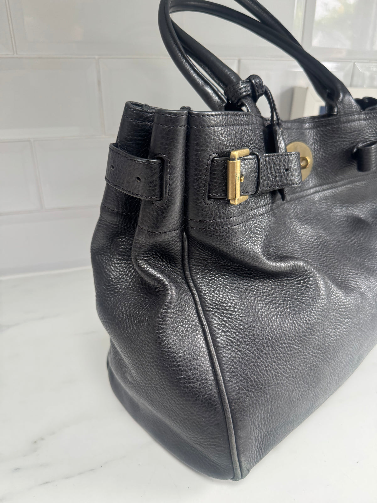 Mulberry Postmans Lock Open Top Tote - Black
