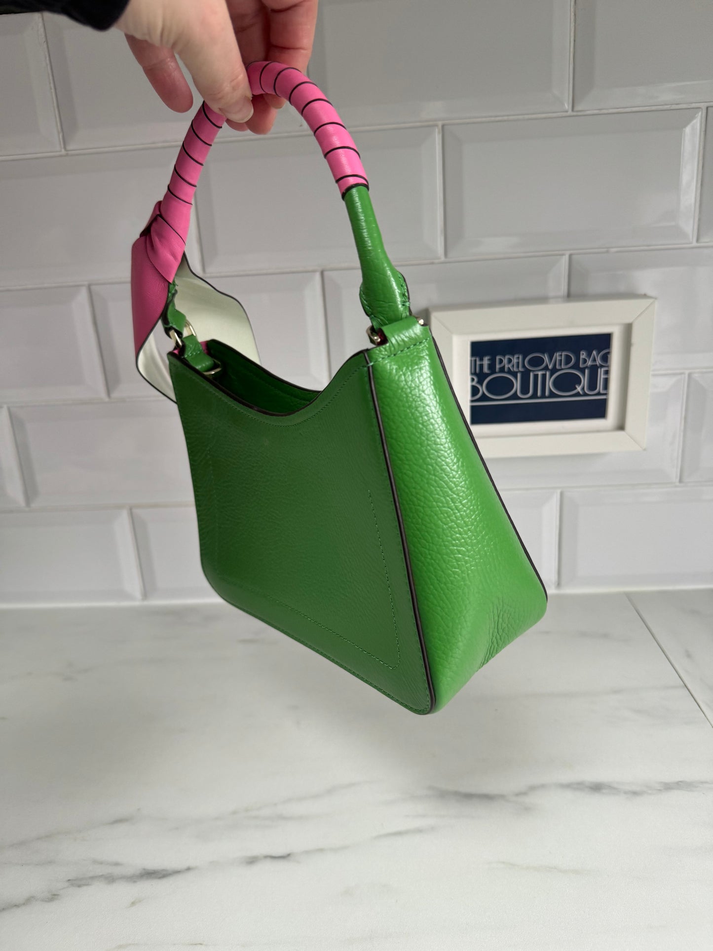 Kate Spade Dolly Small Sweet Pea Shoulder Bag - Green & Pink