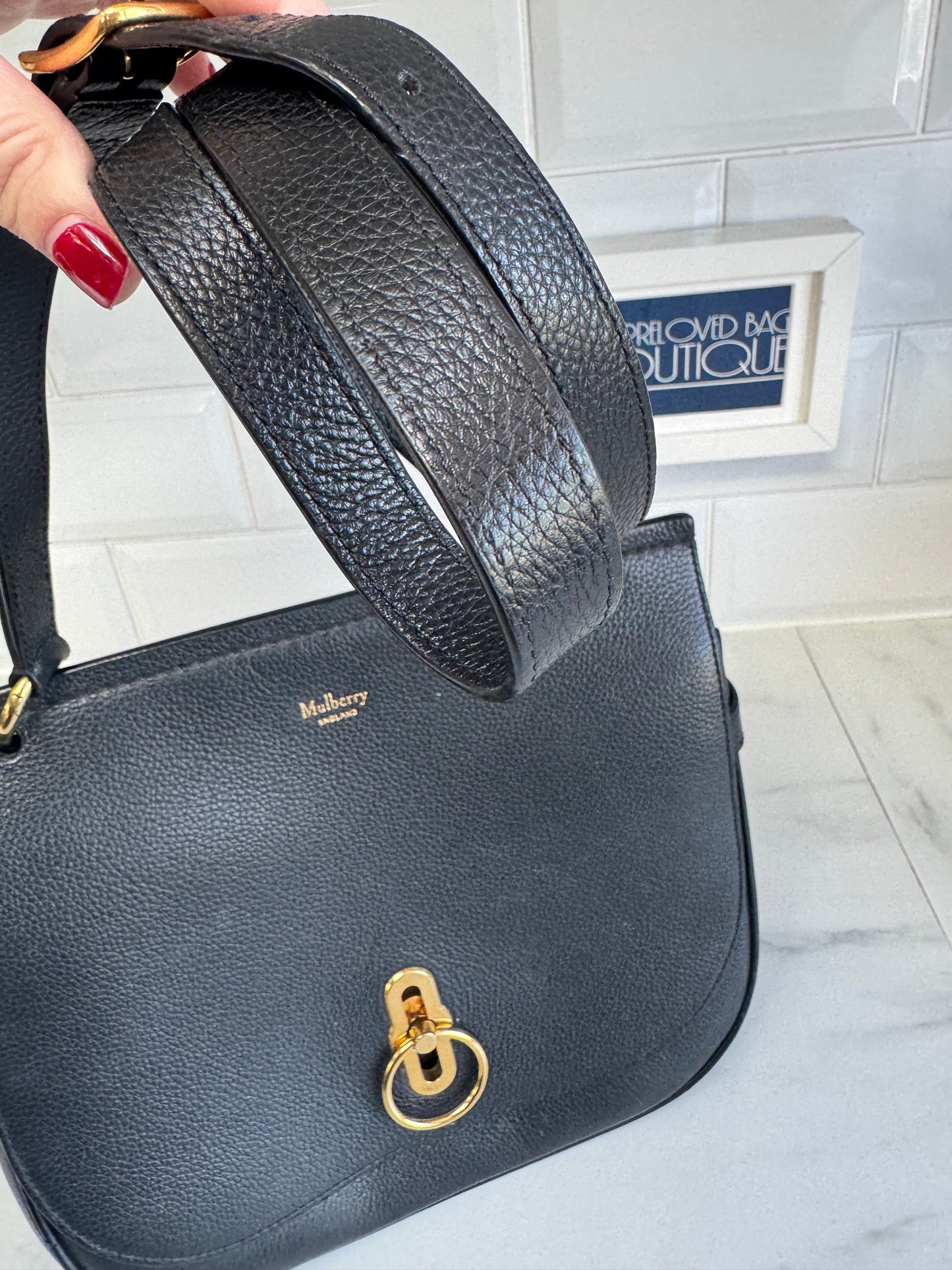 Mulberry Large Amberley - Black