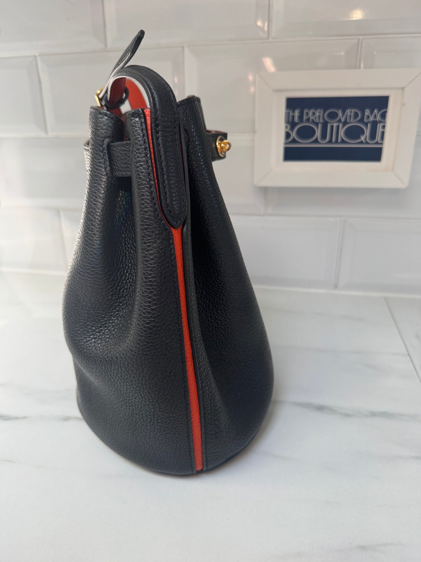 Mulberry Abbey Bag - Black and Orange