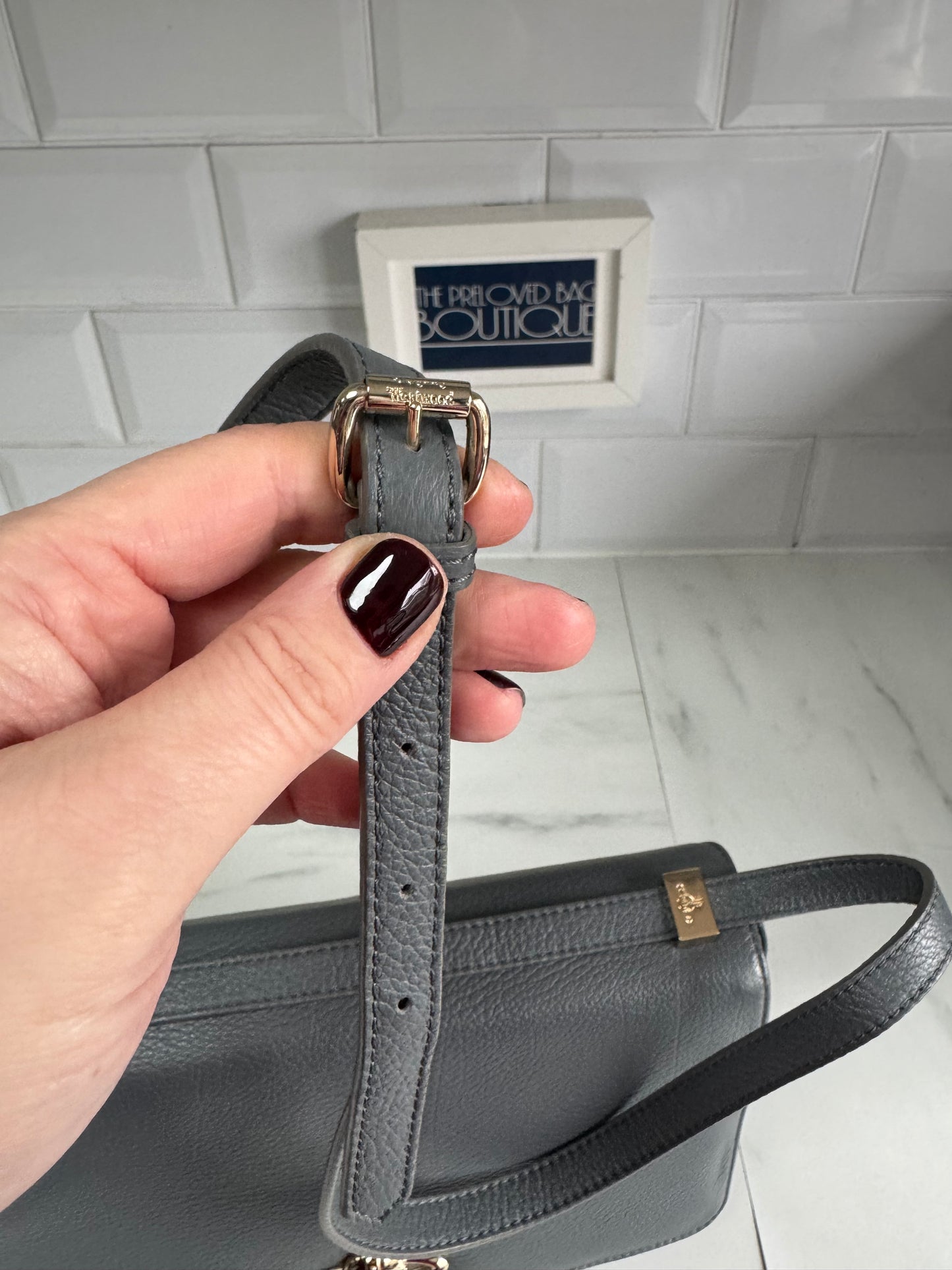 Vivienne Westwood “Balmoral” Shoulder Bag - Grey