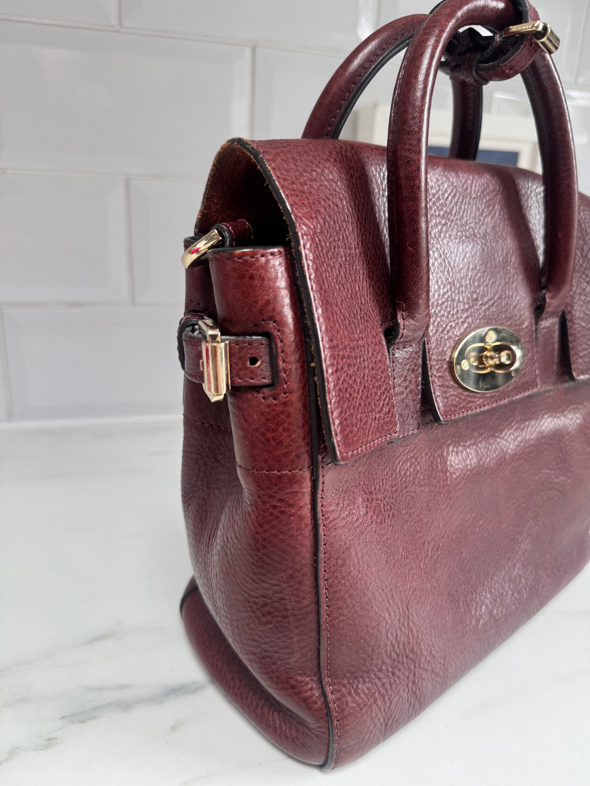 Mulberry “Limited Edition” Mini Cara Delevigne Backpack - Oxblood NVT