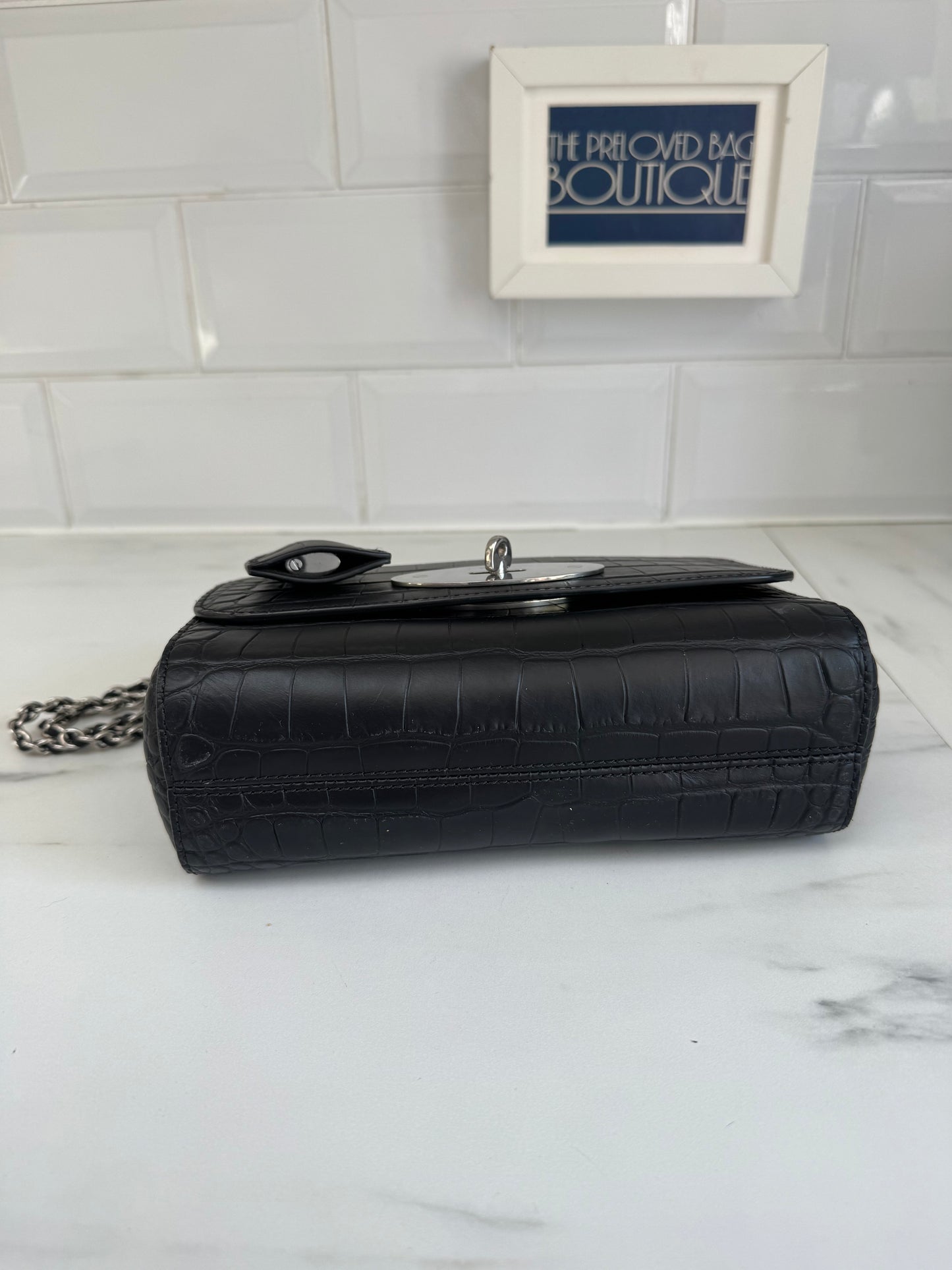 Mulberry Regular Lily -Black Croc