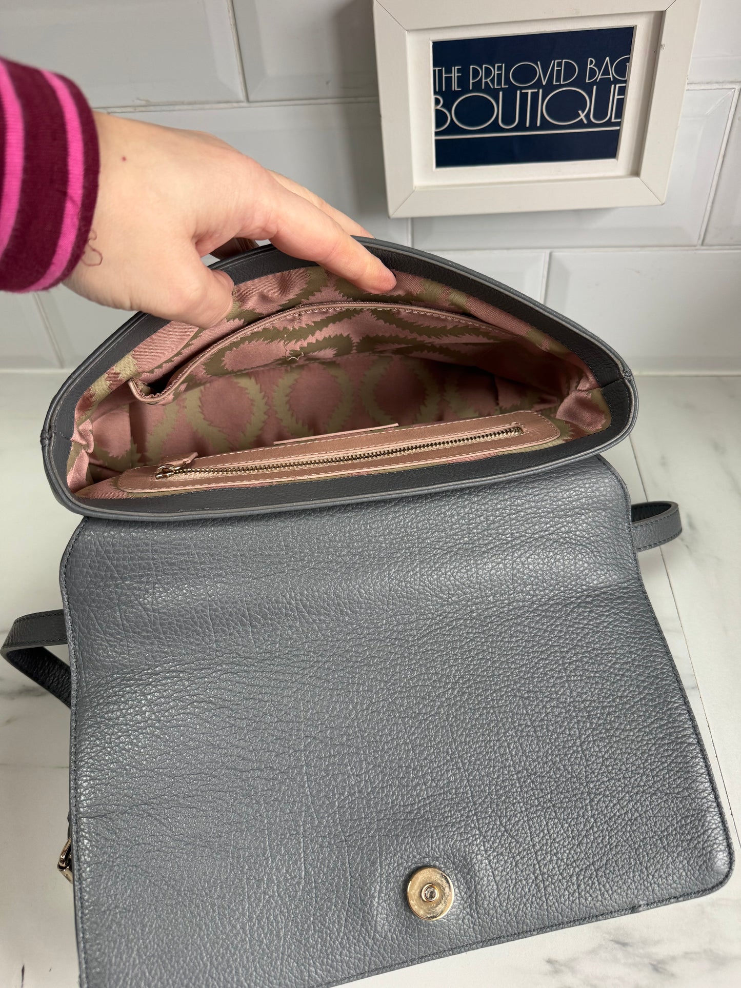 Vivienne Westwood “Balmoral” Shoulder Bag - Grey