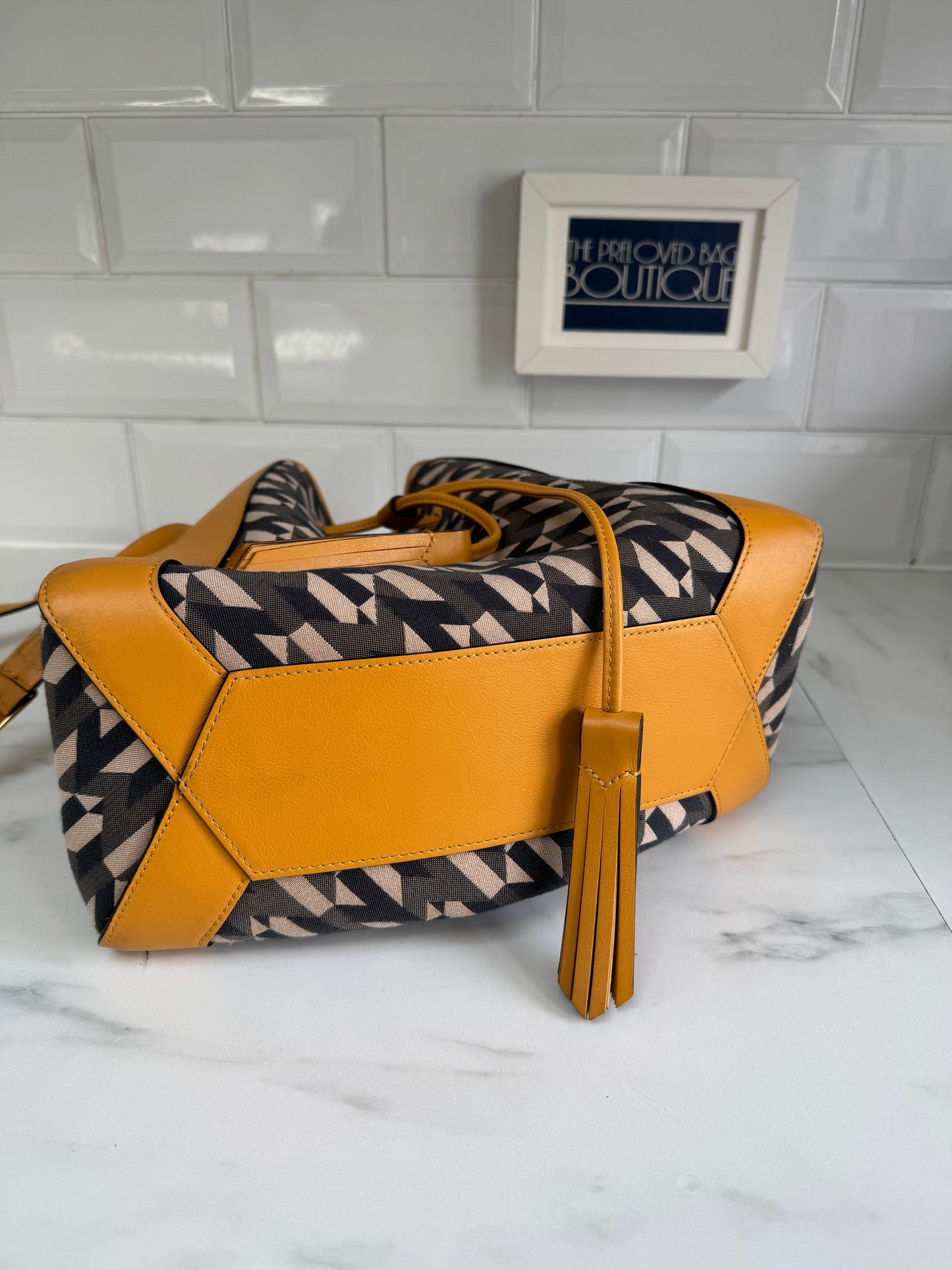 Mulberry Small Millie Tote - Deep Amber & Monogram
