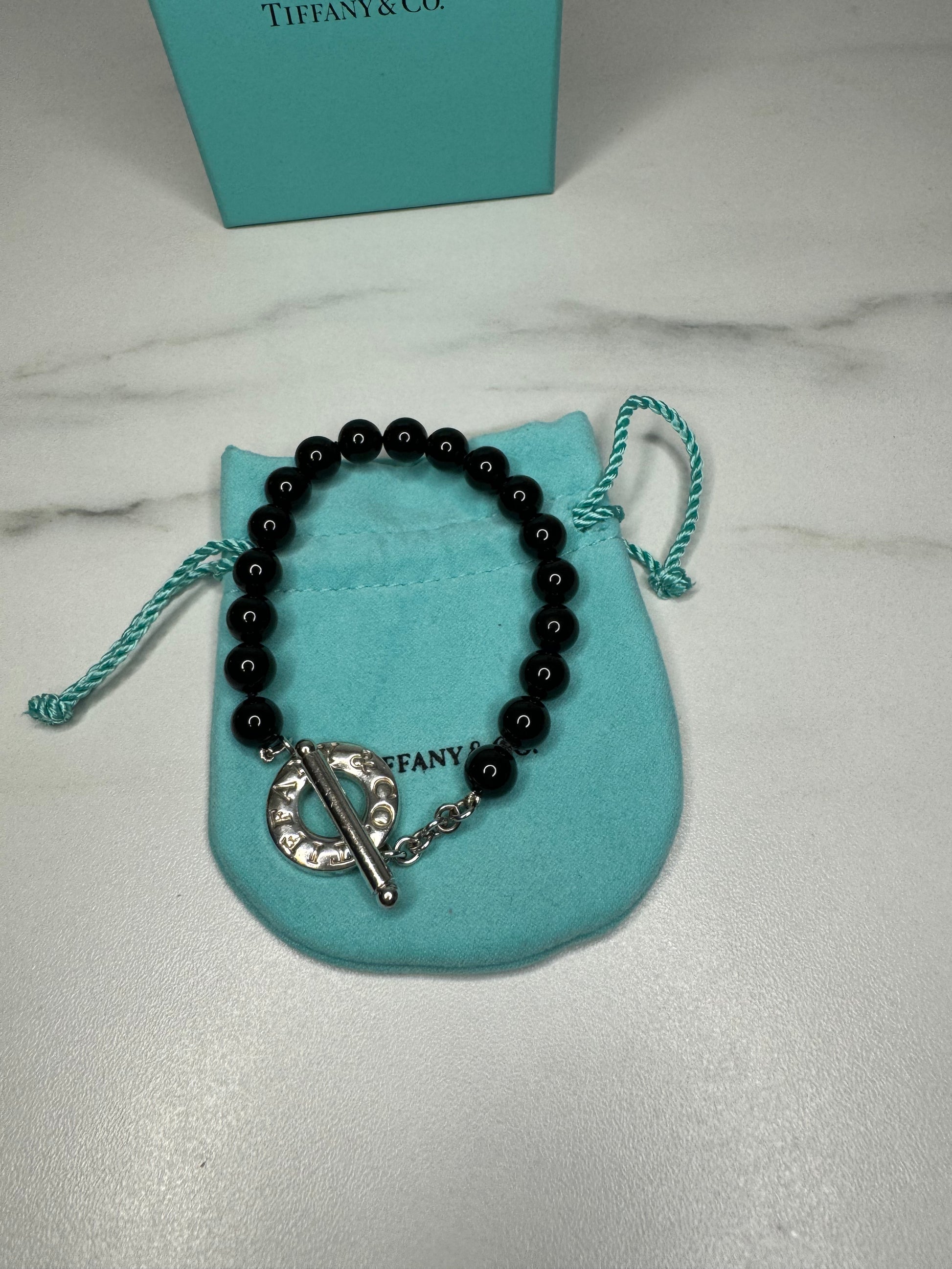 Tiffany black 2025 bead bracelet