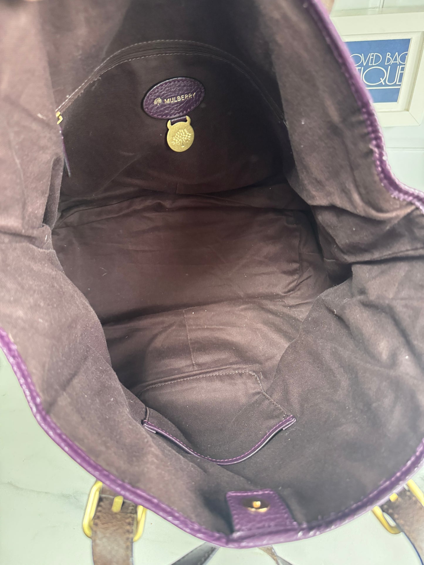 Mulberry Mitzy Tote - Eggplant