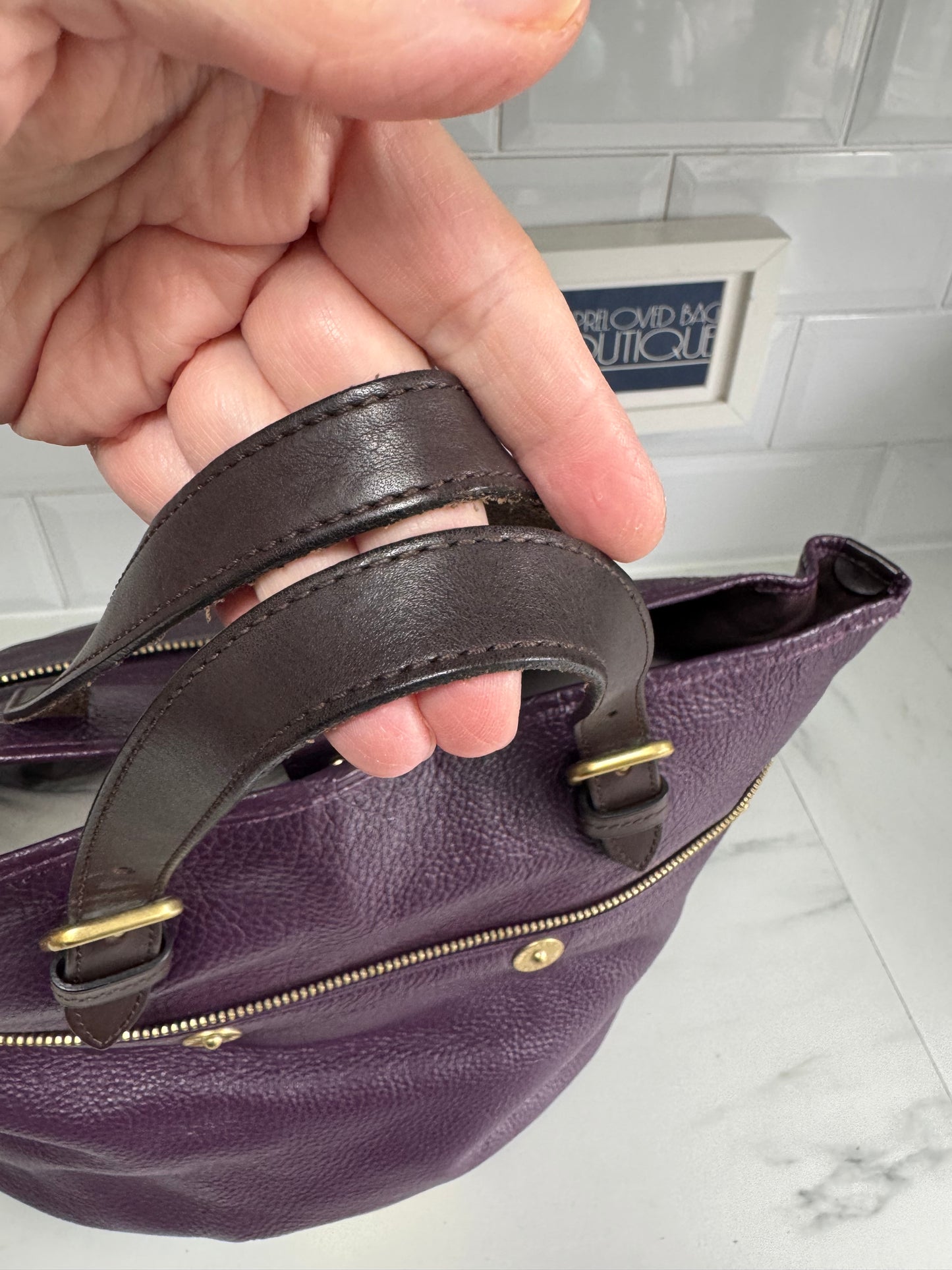 Mulberry Mitzy Tote - Eggplant