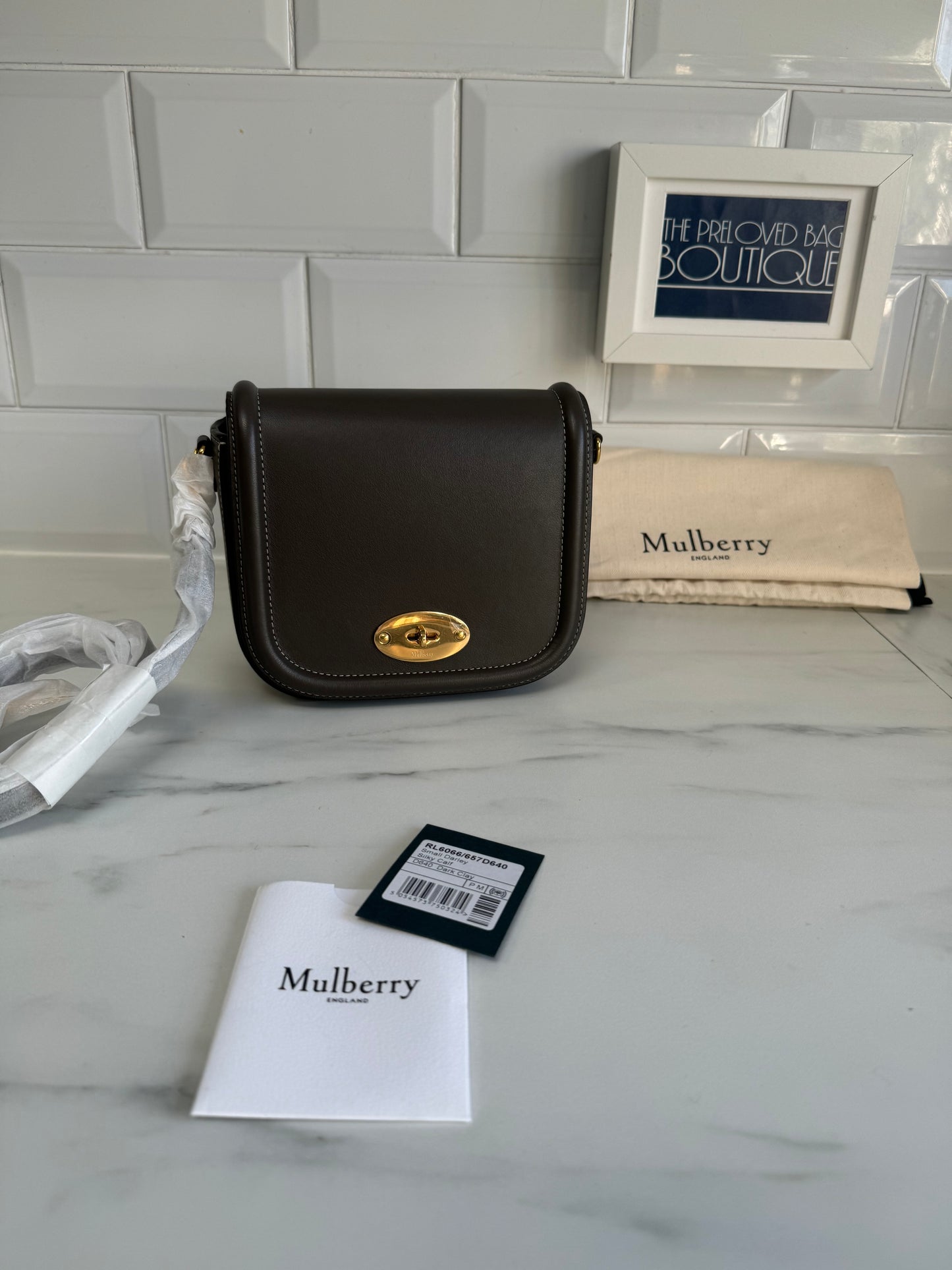 Mulberry Darley Satchel - Dark Clay