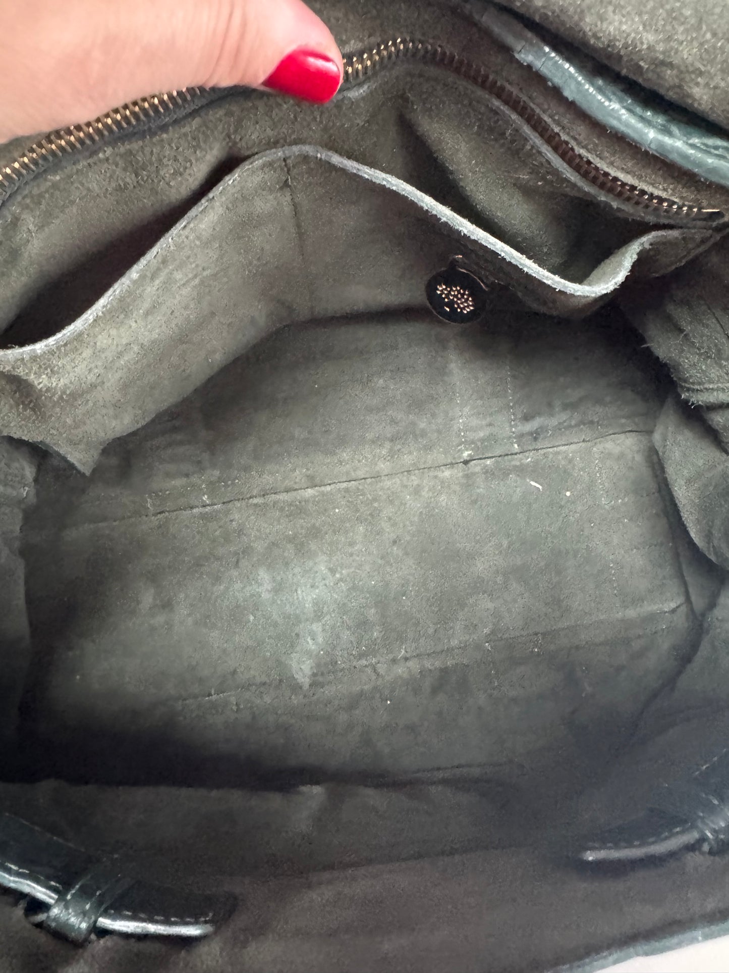 Mulberry Bayswater in Shrunken Calf - Forest Green