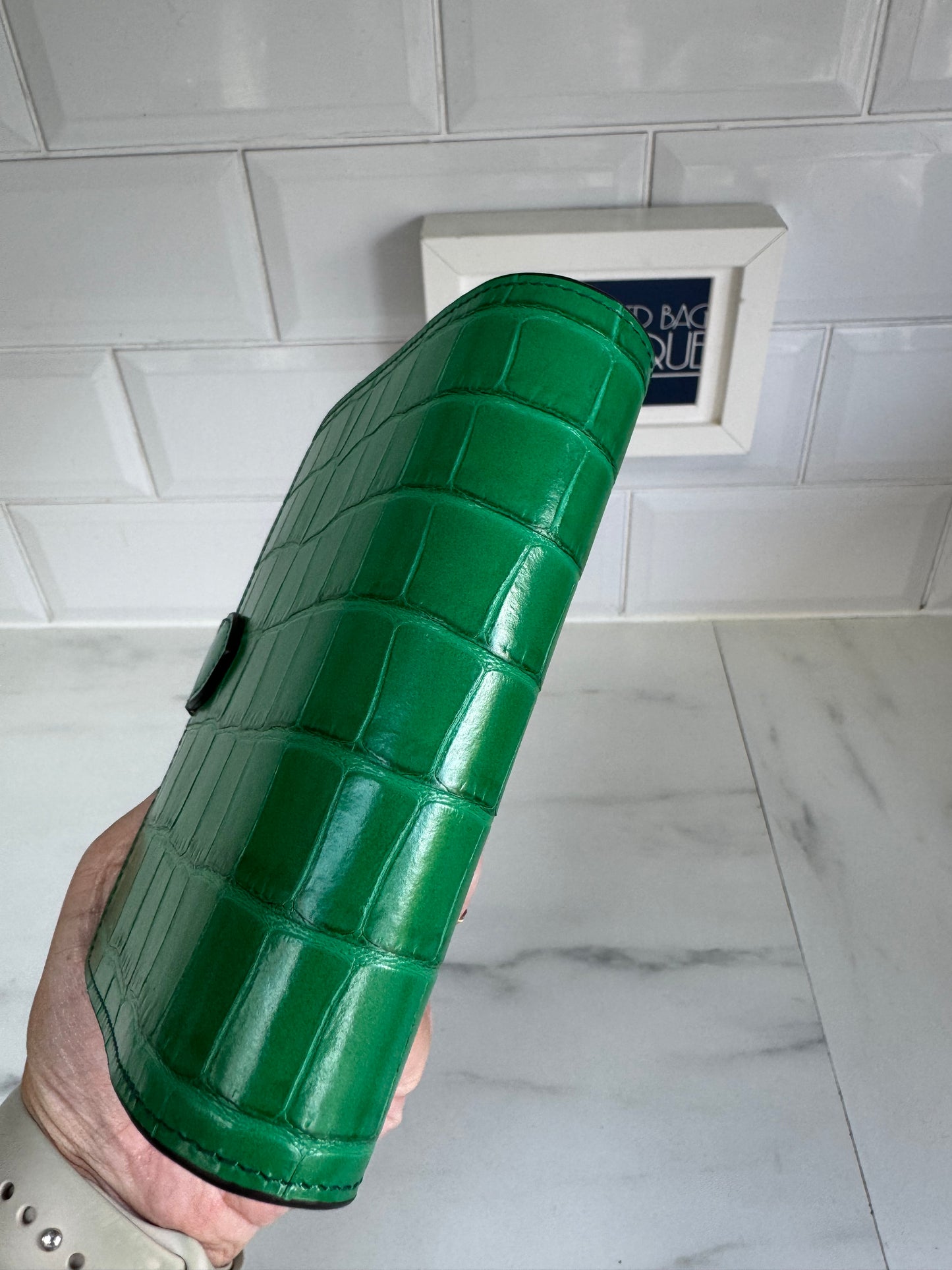 Mulberry Pocket Book - Emerald Croc Embossed