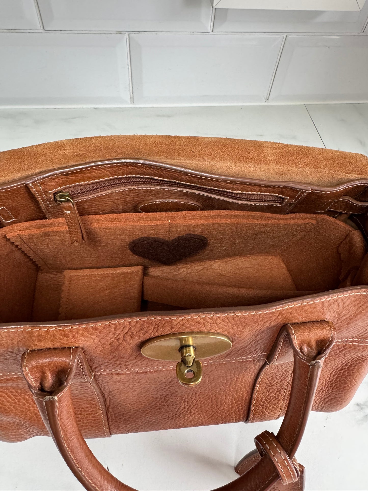 Mulberry SmallBayswater Satchel - Oak