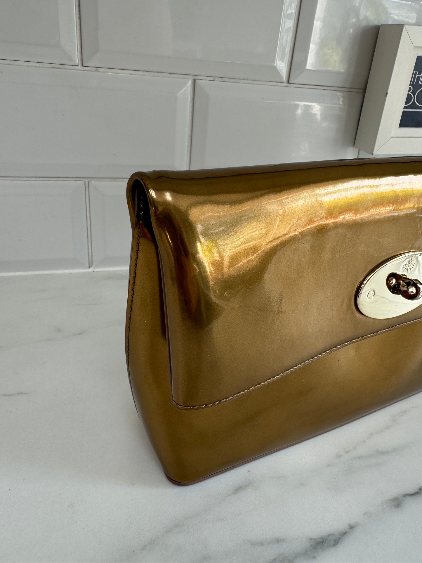 Mulberry Clemmie Clutch - Gold Metallic