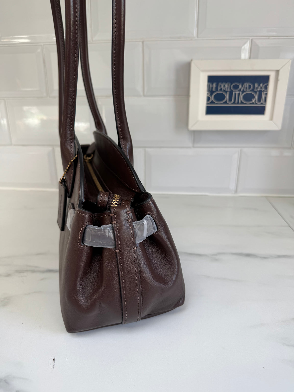 Coach Empire Carryall 34- Chocolate Brown