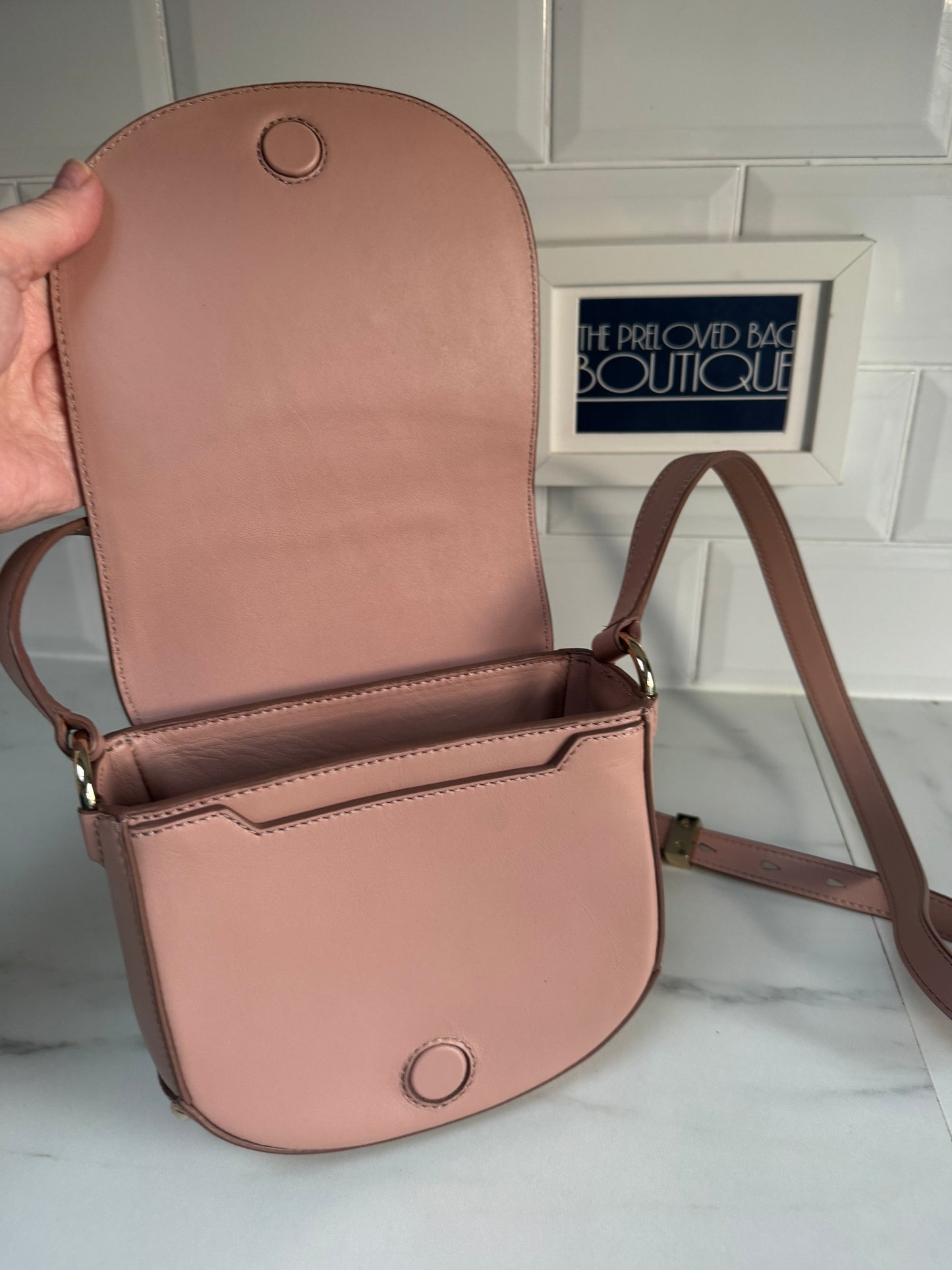 Alexander Wang Alpha Lia Saddle Bag - Blush Pink