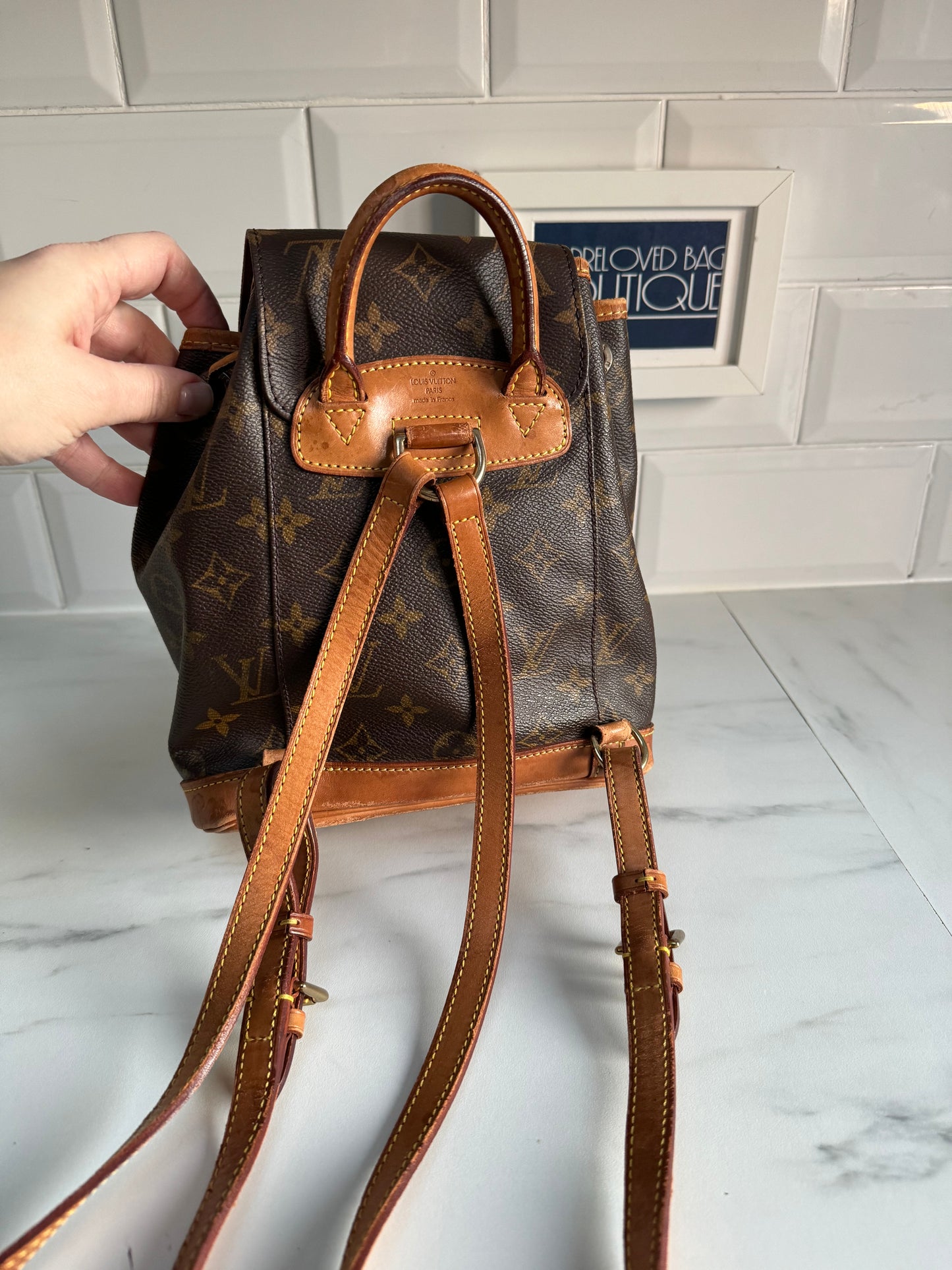 Louis Vuitton Vintage Montsouris Mini Backpack - Monogram