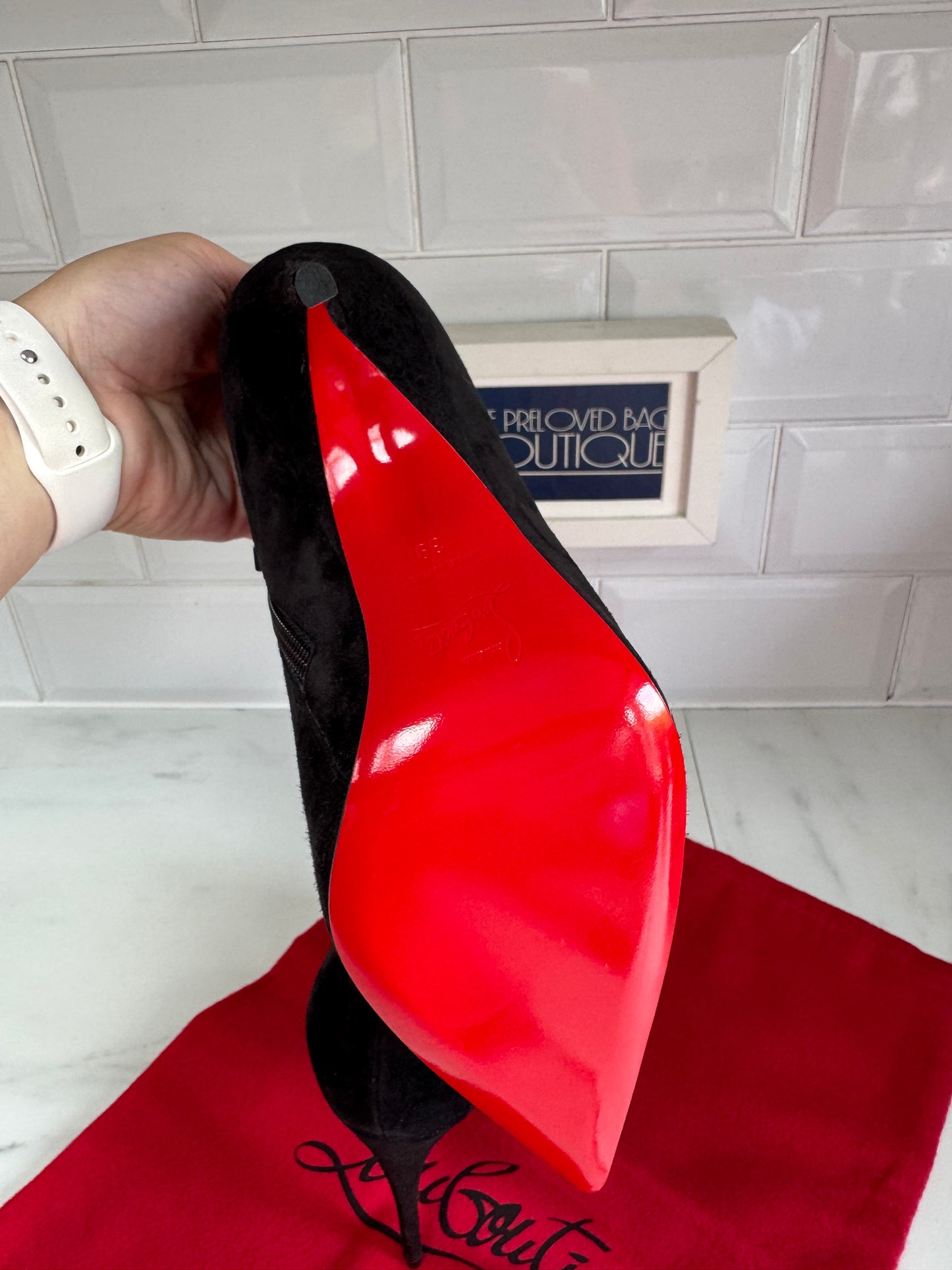 Christian Louboutin Gorgona 100 Shoe Boots - black