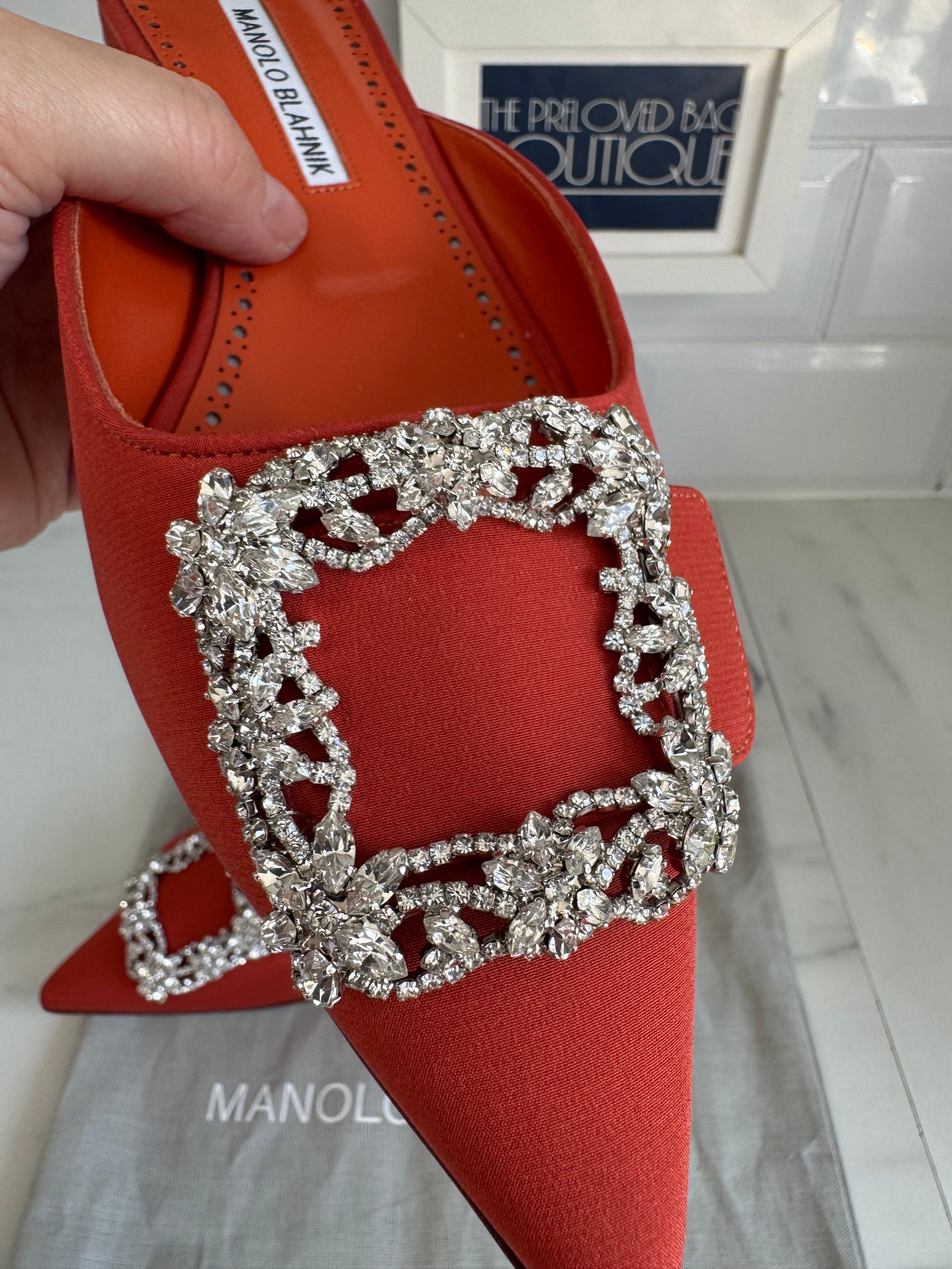 Manolo Blahnik Hangisimuflat - Orange