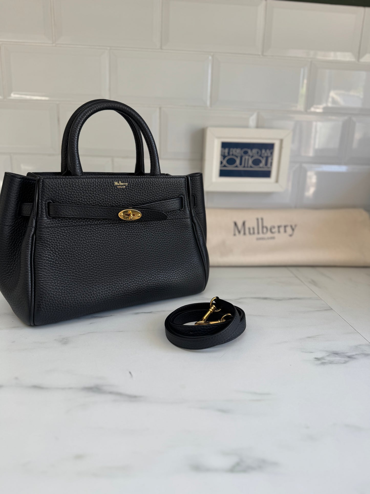 Mulberry Small Belted Bayswater - Black