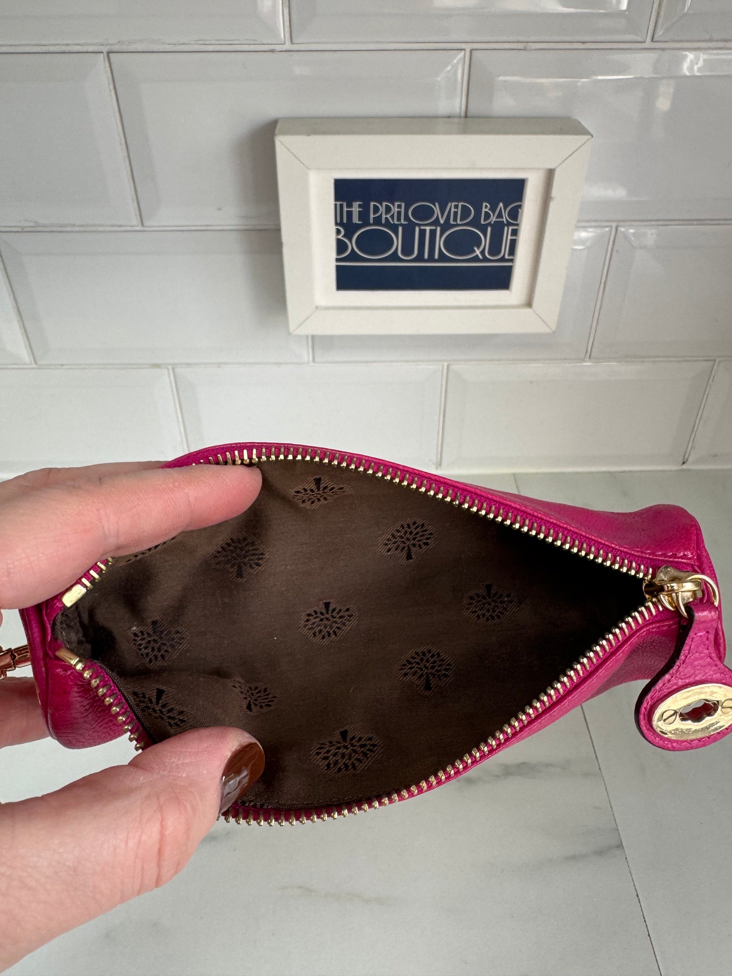 Mulberry Pencil Case/Make up Bag - Pink